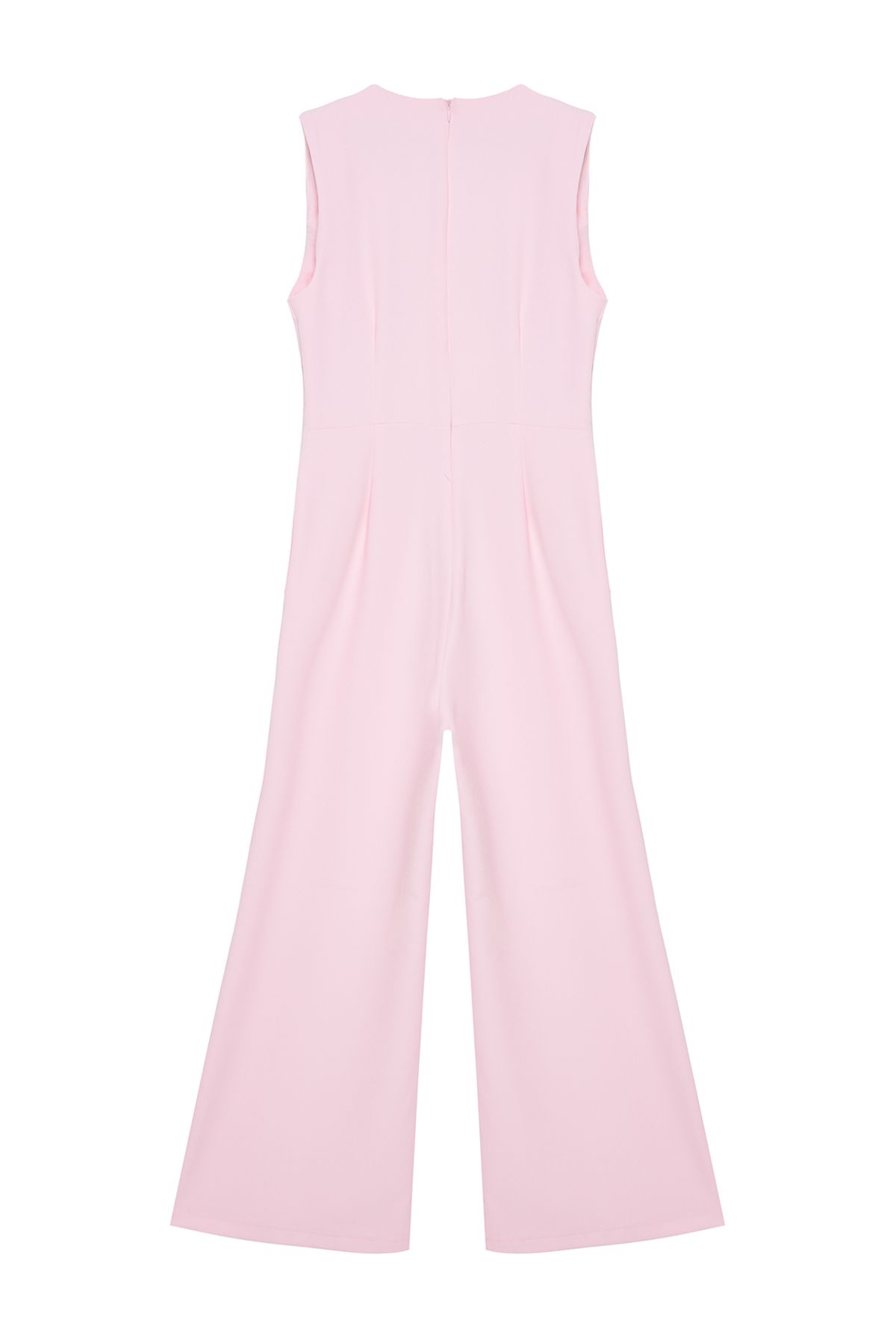 Trendyol Modest-Pearl részletes rózsaszín széles lábú jumpsuit - TCTSS24TL00005 7
