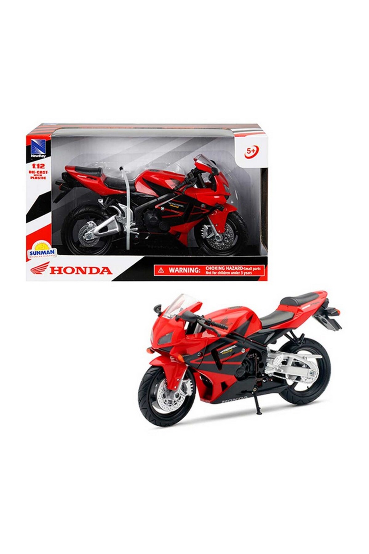 Sunman Honda Cbr 600 Kırmızı Model Motorsiklet 1/12 Ölçek - Fiyatı