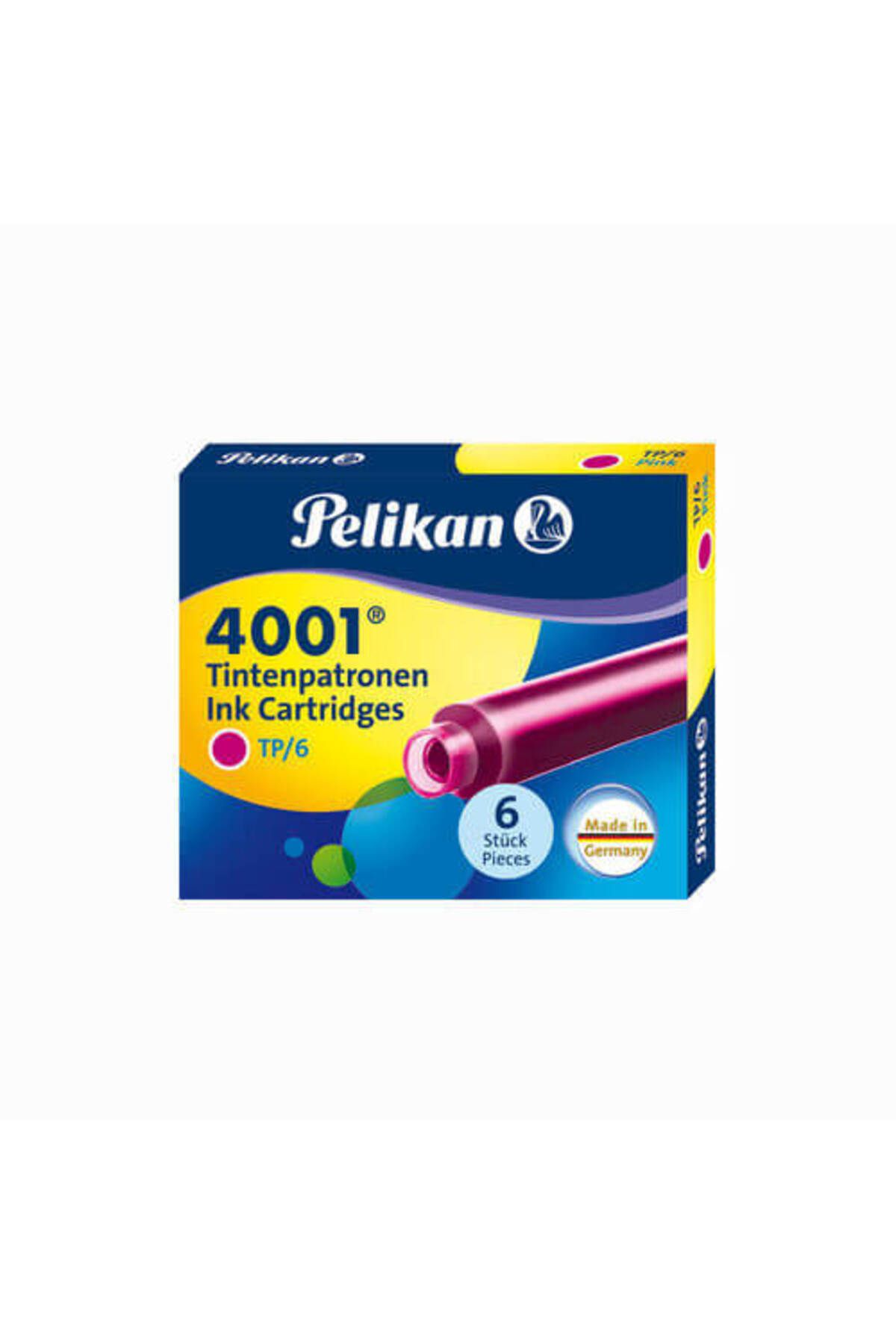 Pelikan 4001, 6 шт., короткий картридж TP/6, розовый IBKNG0037