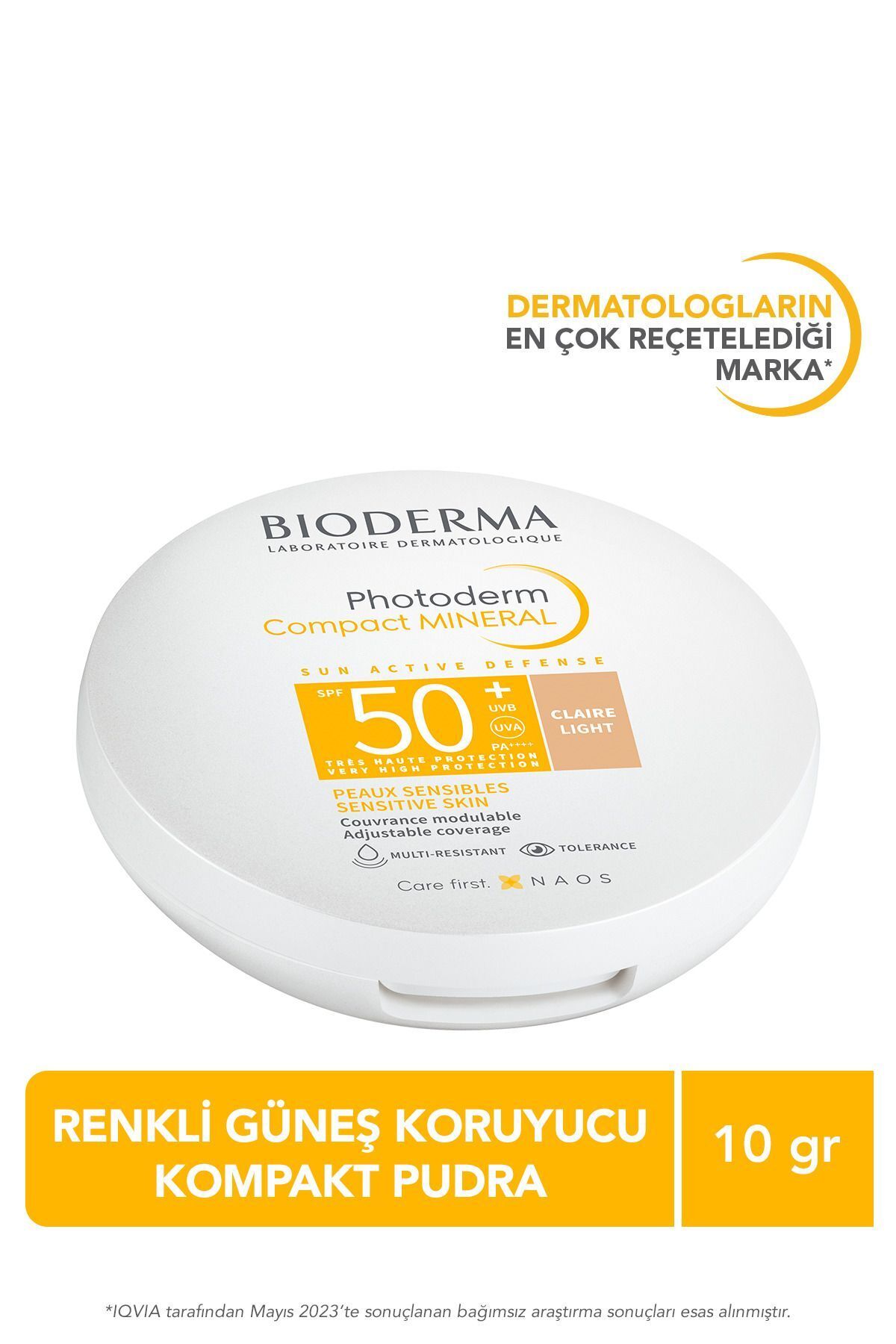 Bioderma Photoderm Mineral Compact Light Spf50 Компактная солнцезащитная пудра с маскирующим эффектом 10 г TYC00408488396