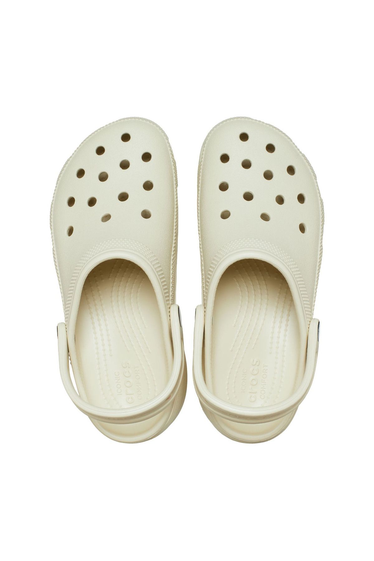 Crocs 206750-2y2 Классические женские тапочки на платформе W кремовые 206750_2Y2