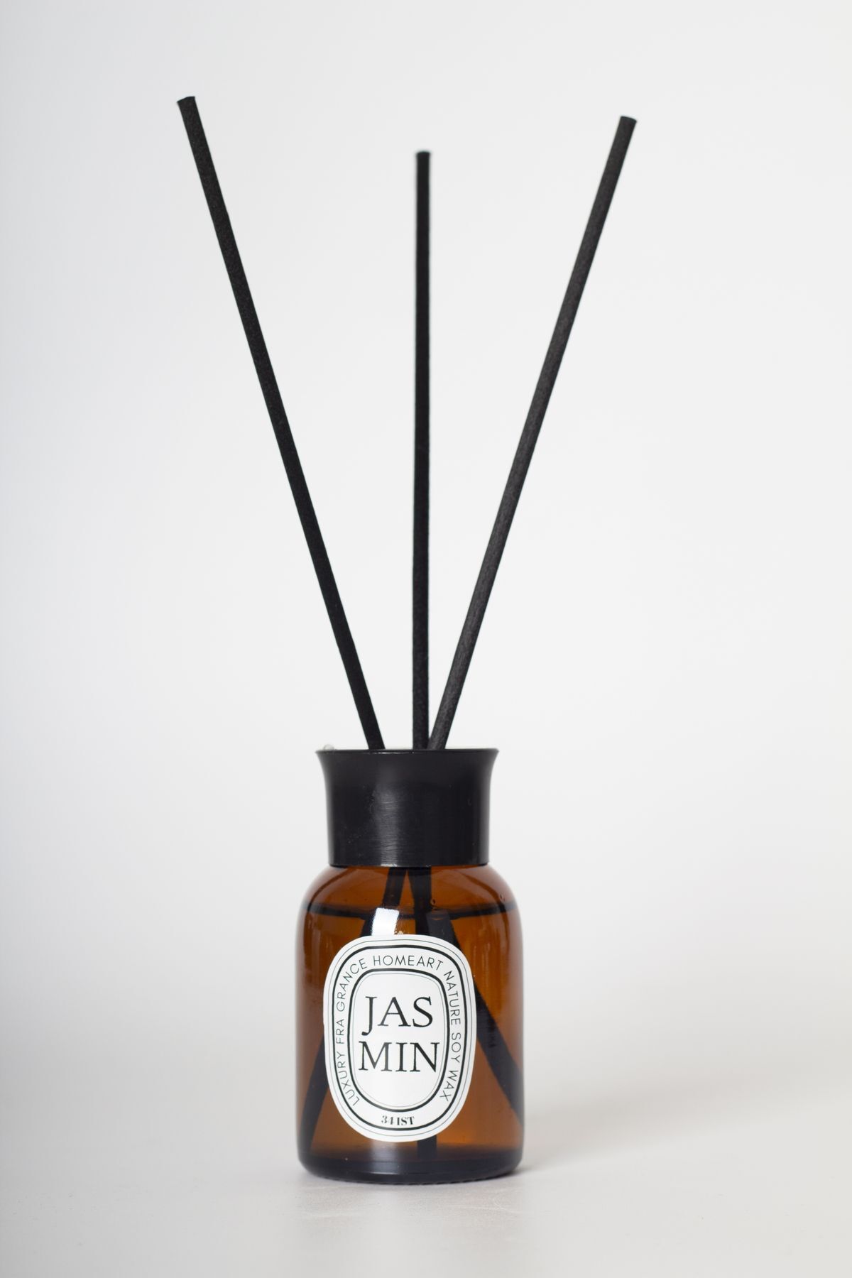 White Soap Bamboo Stick Amber Bottle Room Fragrance 50ml