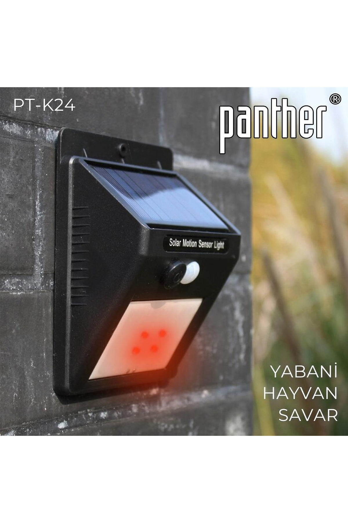 Solarlı Gece Sensörlü Yabani Hayvan Kovucu PK-K24 5