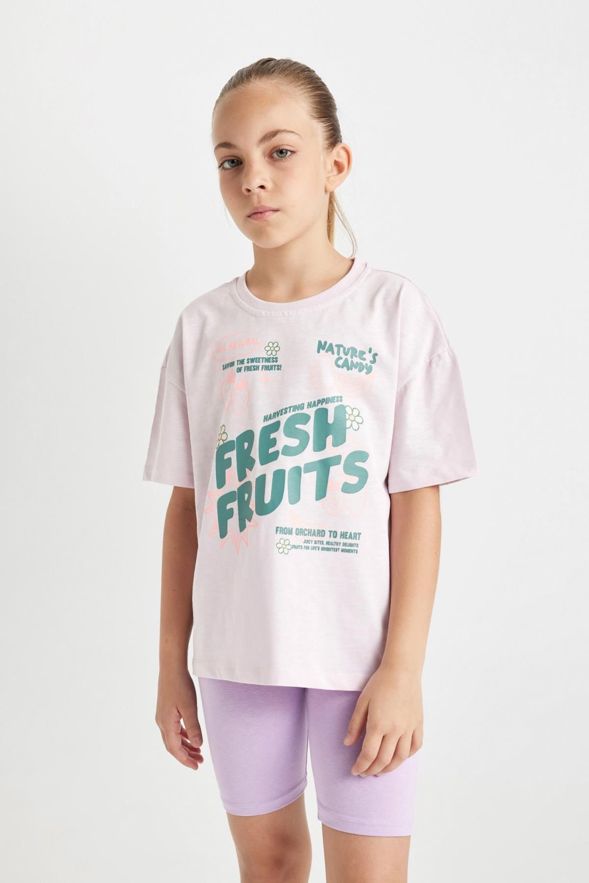 تی شرت دخترانه دفاکتو | D0873A824HS Defacto - Image 4