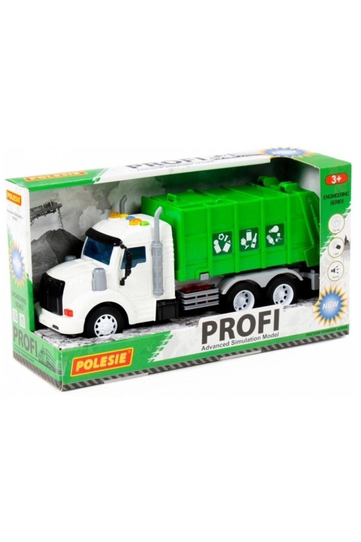 Polesie Profi Sürtmeli Geri Dönüşüm Aracı Işıklı Ve Sesli - POL-86495 (Lisinya)