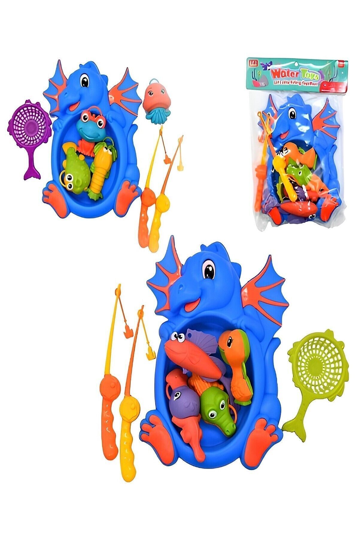 Hyd Balık Tutma Yakalama Oyunu 12 Parça Mıknatıslı Oltalı Deniz Canlıları Eğlenceli Eğitici Oyuncak fotoğrafı 7 (önizleme)