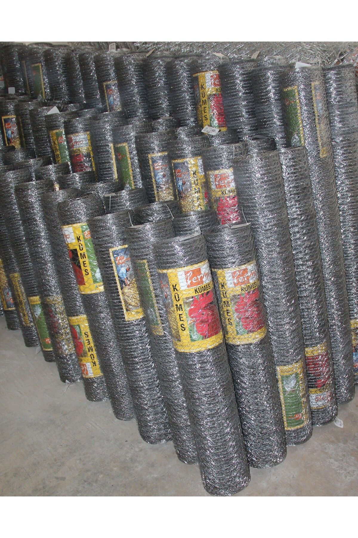 Kümes Teli (-2.5 x 2.5 Göz-)-0.55mm- 100cm Yükseklik 20 Metre Uzunluk 3