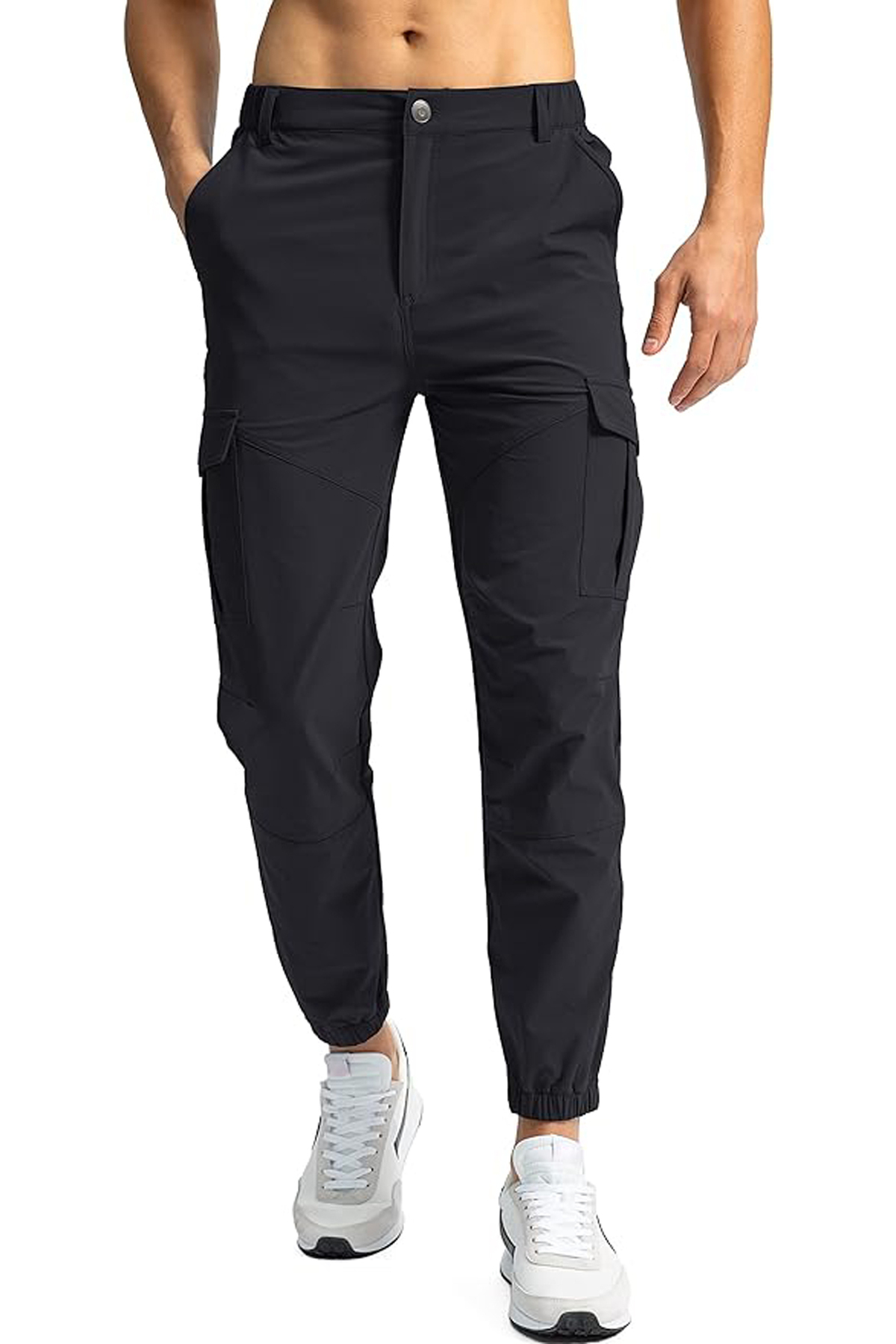 GHASSY CO. Erkek Doğa Yürüyüşü Golf Ultra Hafif Çok Amaçlı Cepli Kargo Pantolon