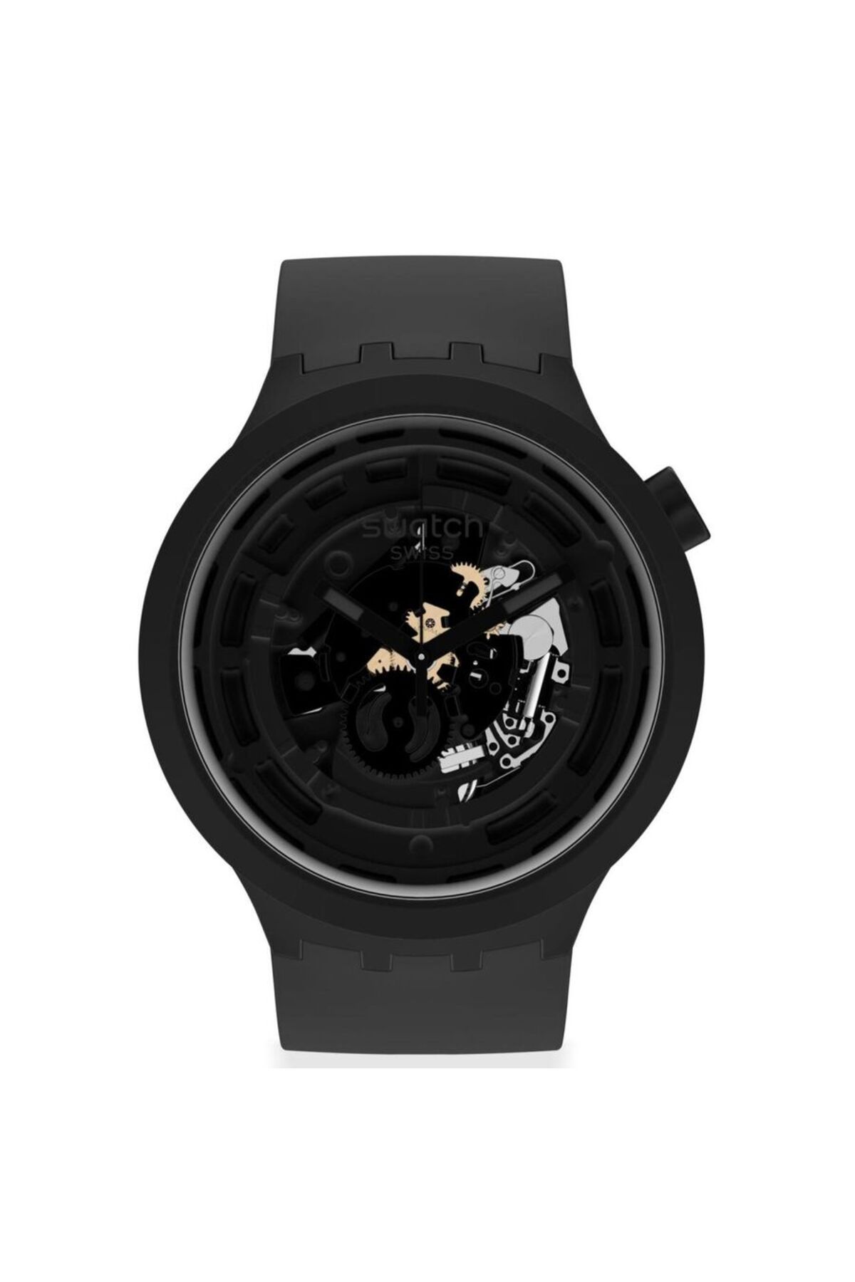 ساعت مشکی مردانه SB03B100 Erkekkol زمان اورجینال Swatch