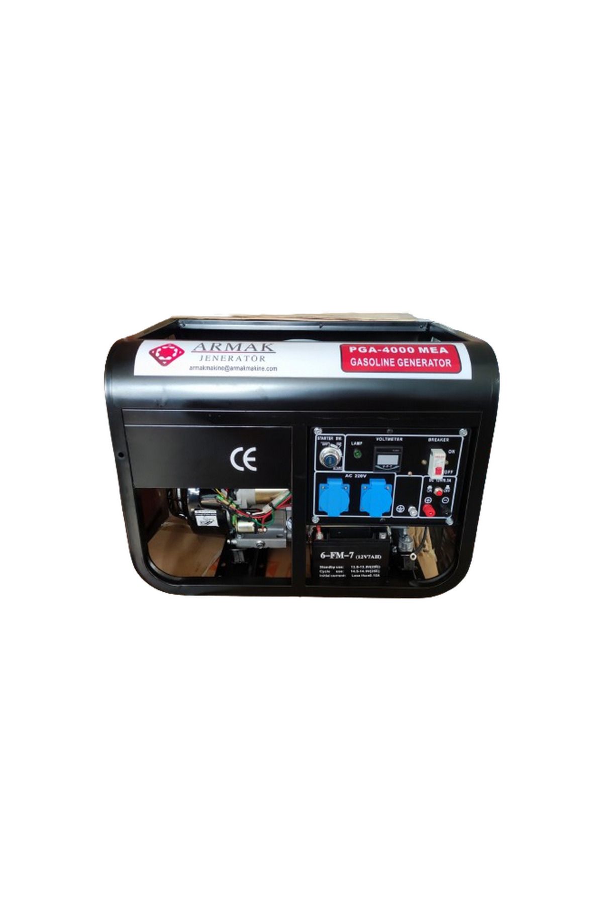 Armak PGA-4000 MEA  3,8 KVA BENZİNLİ MONOFAZE PORTATİF JENERATÖR