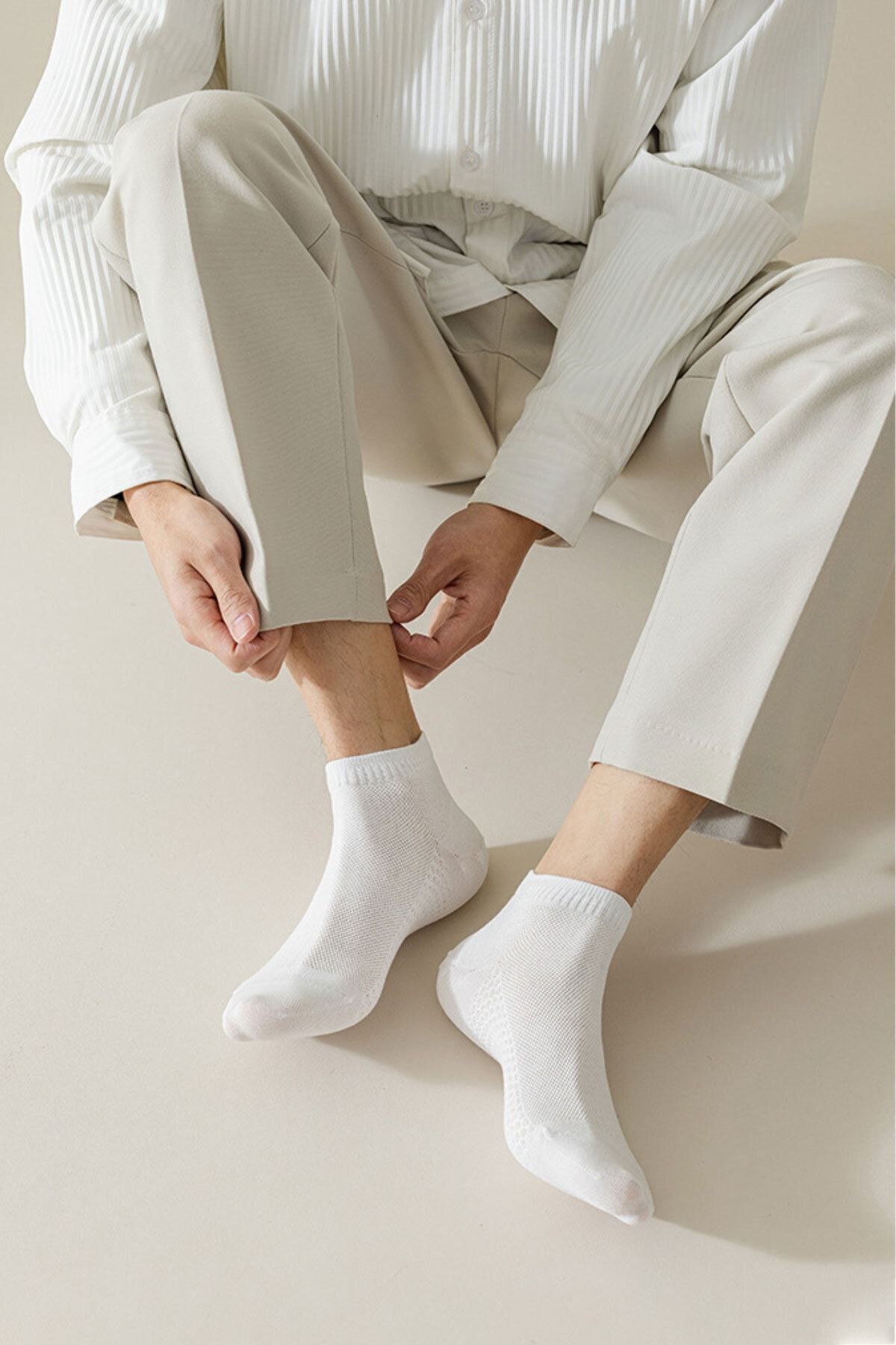 Color Socks  5'li Comfort Erkek Yazlık Kısa Çorap (DİKİŞSİZ BAMBU) - Görsel 4