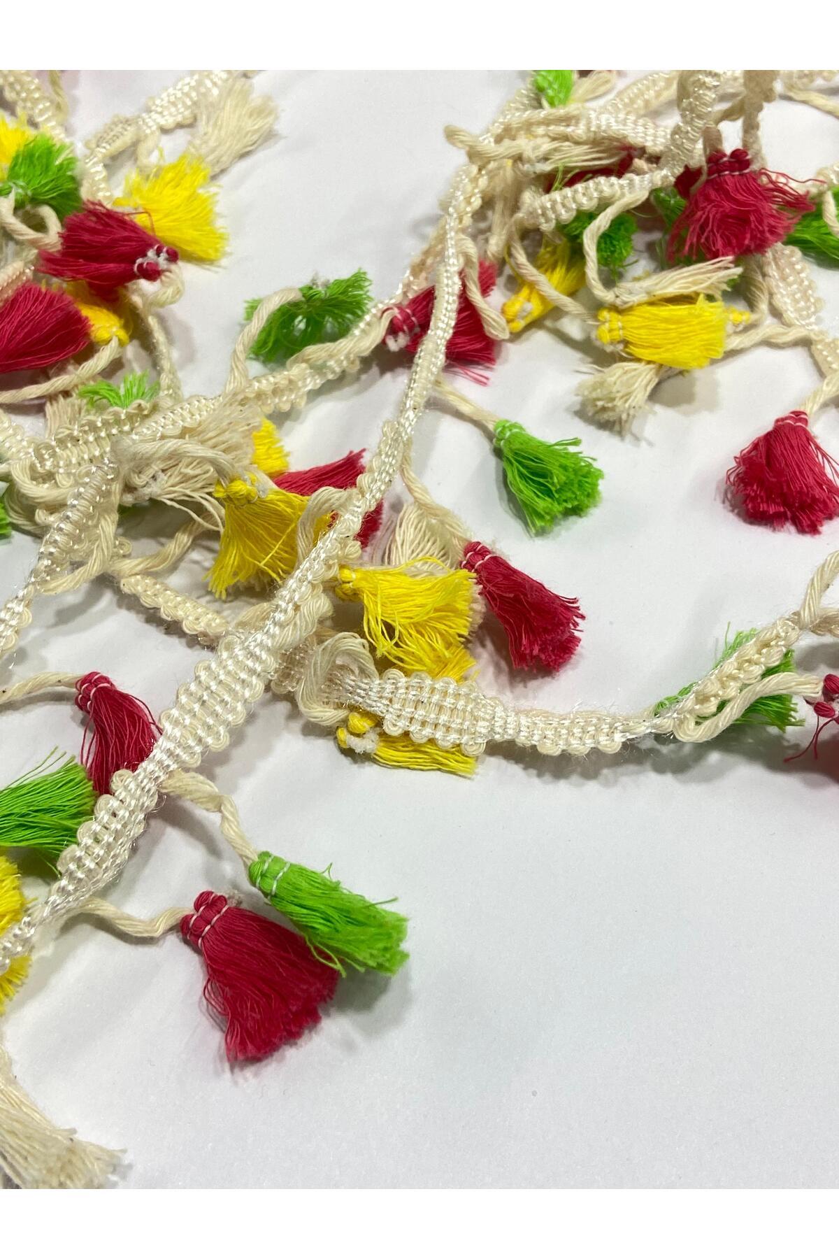 Cotton Marbled Tassel Ribbon / Authentic Marbled Tassel Ribbon / 3 CM / 2 Meters