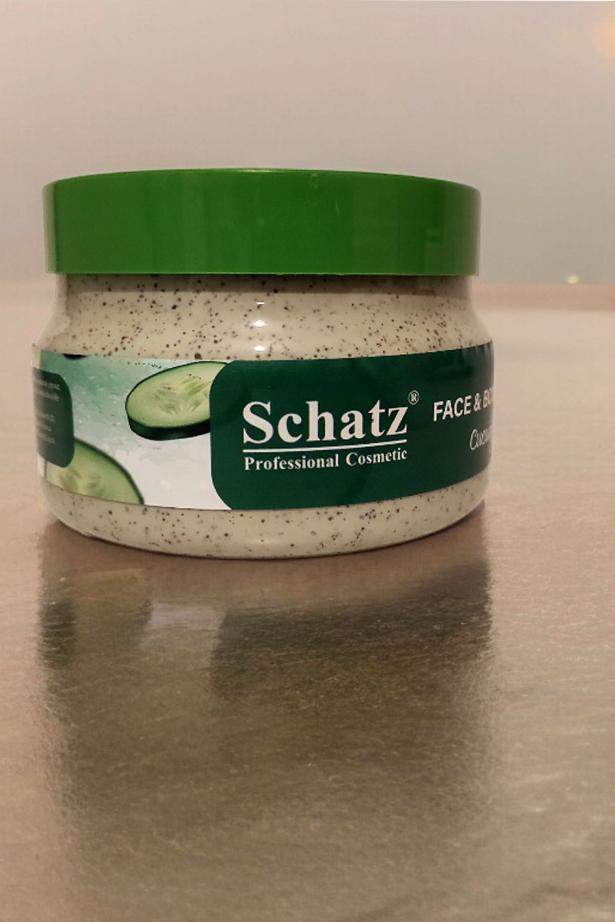 Schatz-350 ml.Cucumber Cucumber Extract Antioxidant Face and Body Scrub 3
