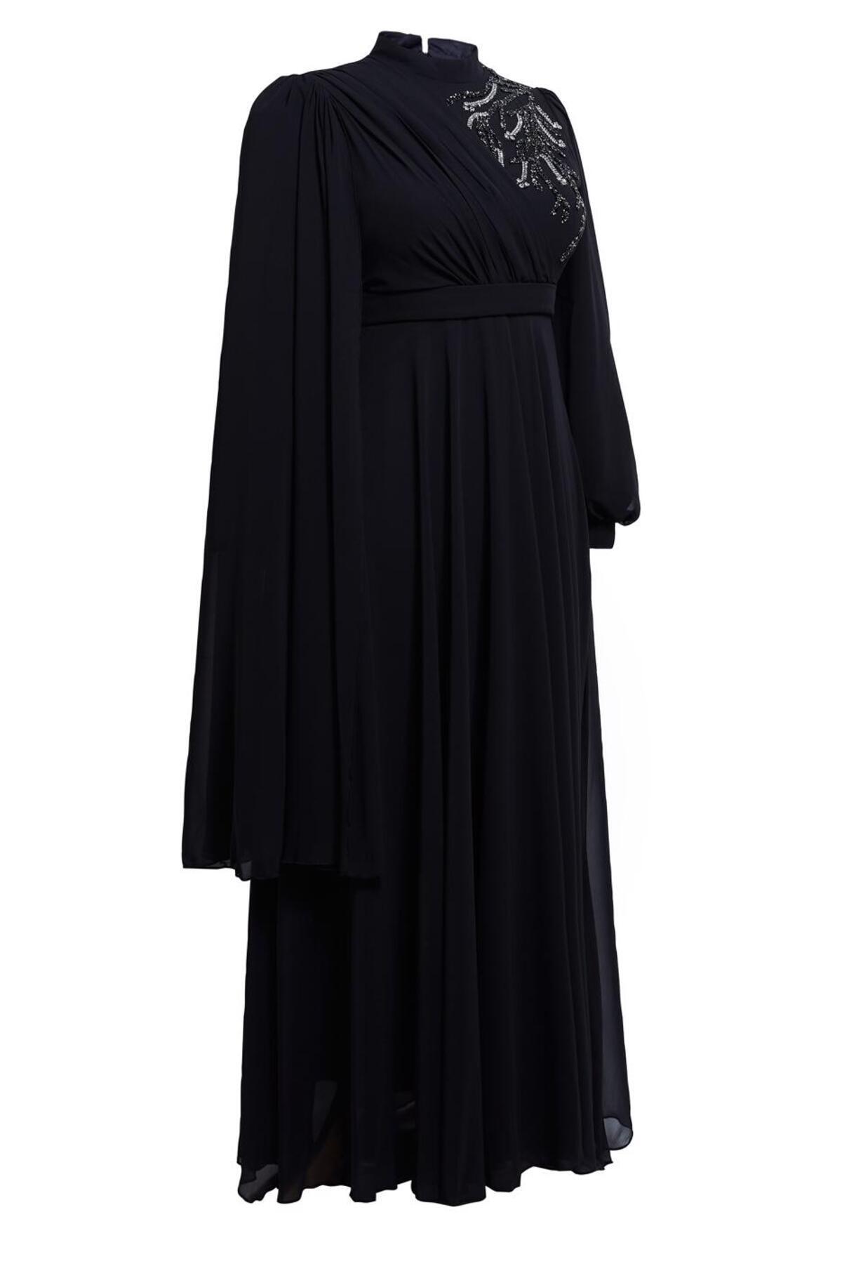 مانتو ابایا زنانه آلوینا | 24YABL0050406 Alvina - Image 2