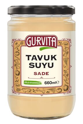 Gurvita Jöle Kıvamında Tavuk Suyu Sade 660 ml