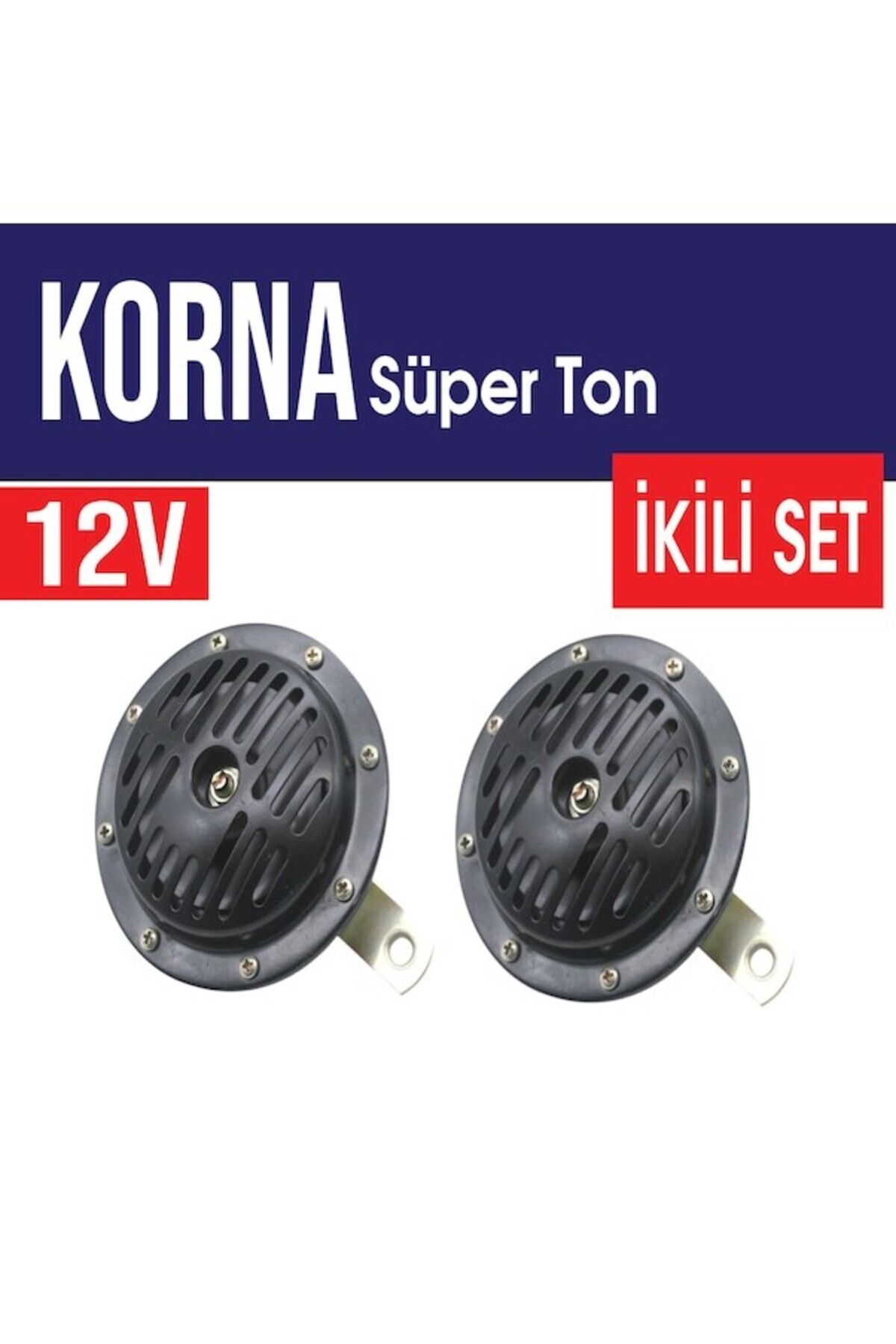 TAMCAR Hella Tipi Korna Siyah 13 Cm 2 Adet Korna