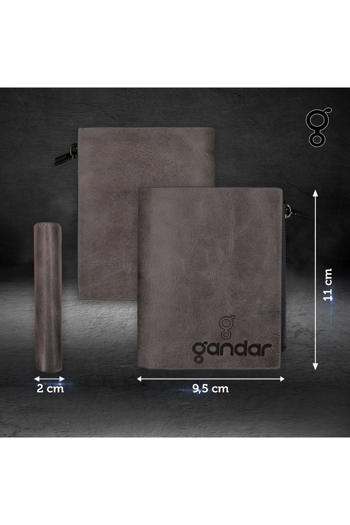 کیف پول مردانه GS 1011 GRY GRAY ZIPPER MAGNET MOGNET MODEL HOLDER COURT OF WALLET چرمی g gandar