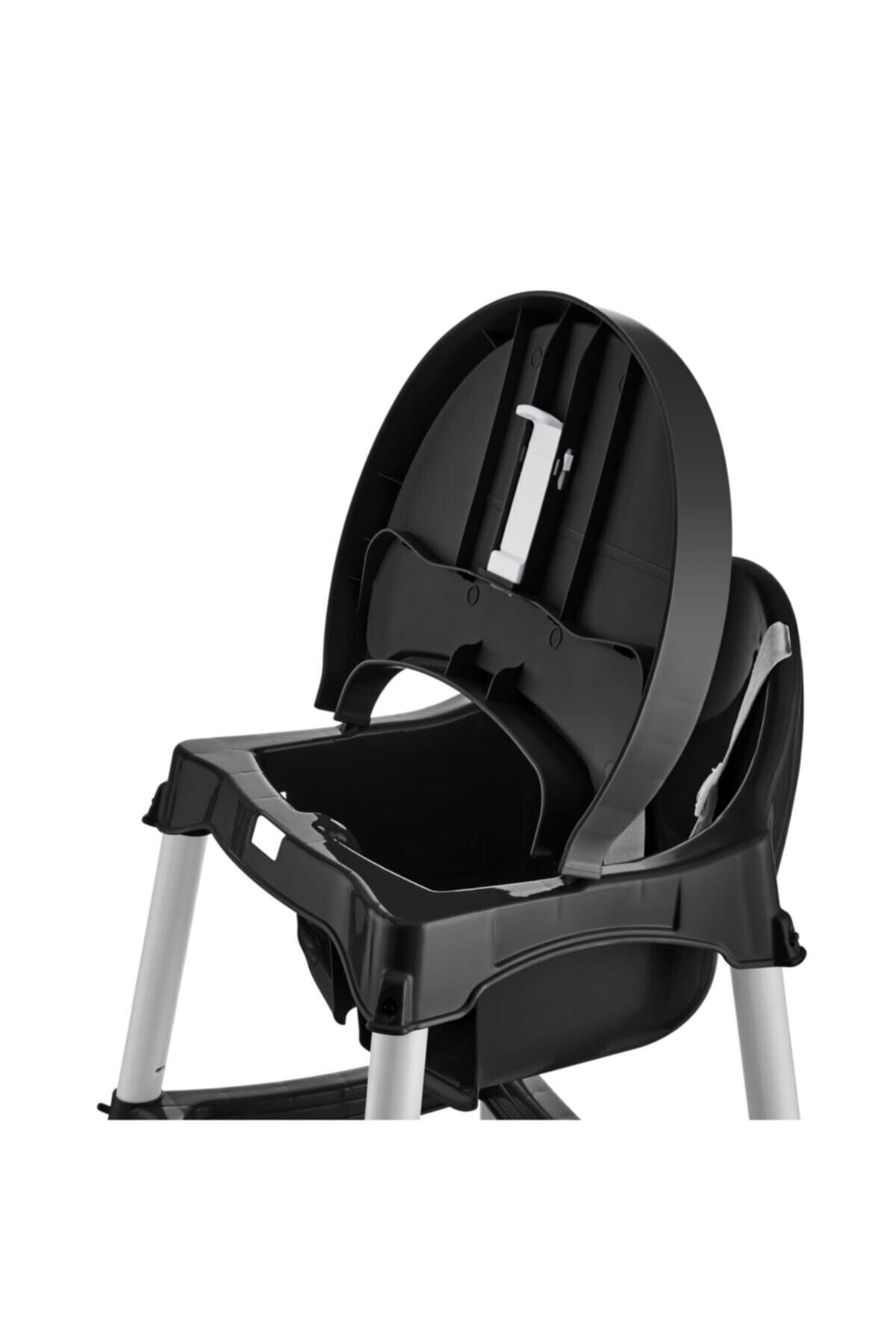 Bebeck Daisy Siyah Mama Sandalyesi Minderli fotoğrafı 3 (önizleme)