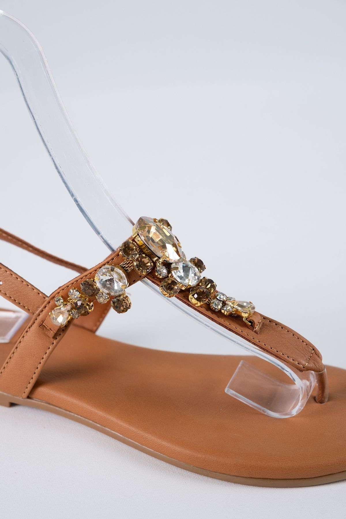 صندل زنانه قهوه ای Oblavion | TXAB8626451135 اورجینال - تصویر 3