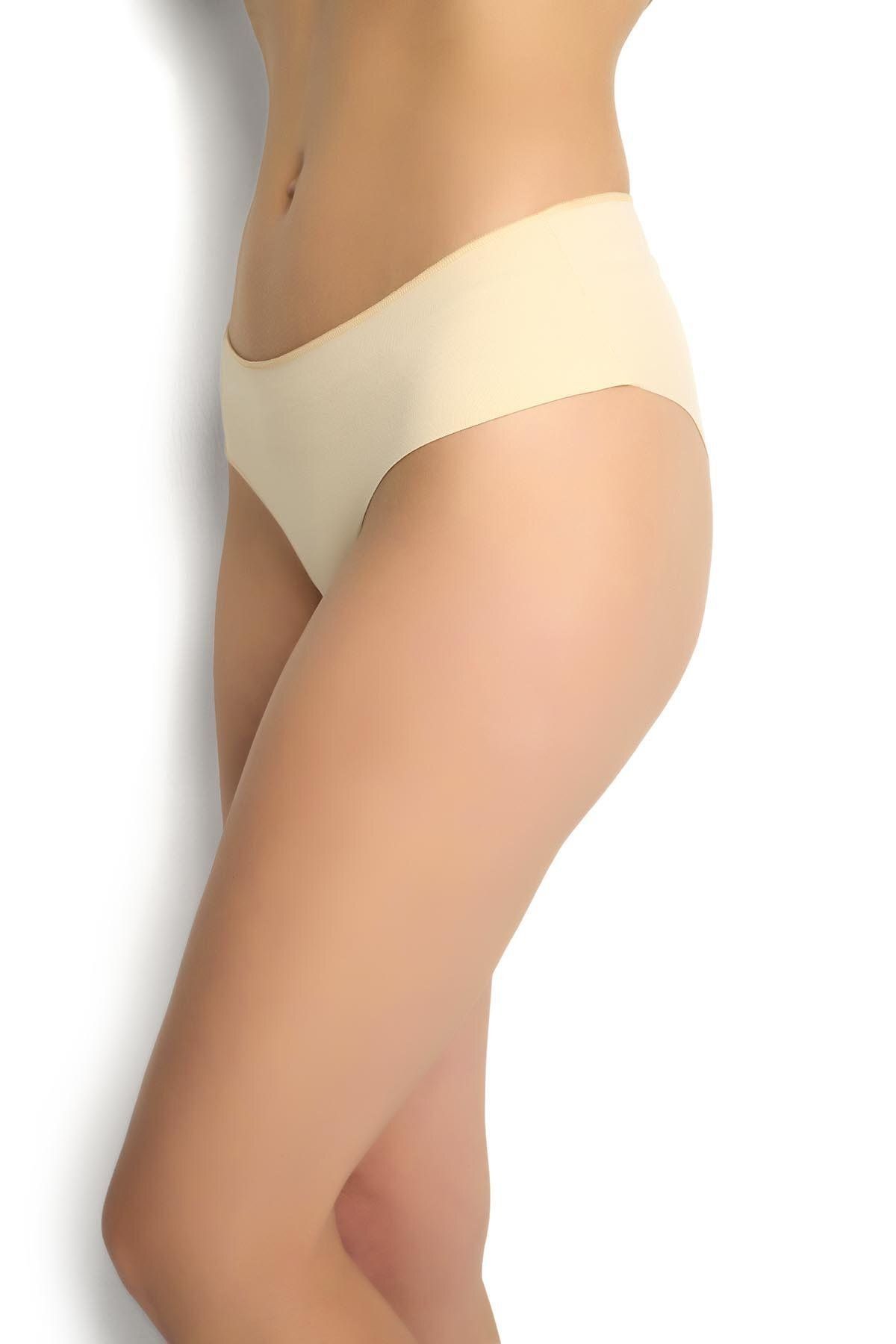 MYS GRUP TEKSTİL-JİBER Γυναικεία Microfiber LASER Cut Bikini-Slip-Panties Σετ 3 τεμαχίων - Χρώμα δέρματος /698 2