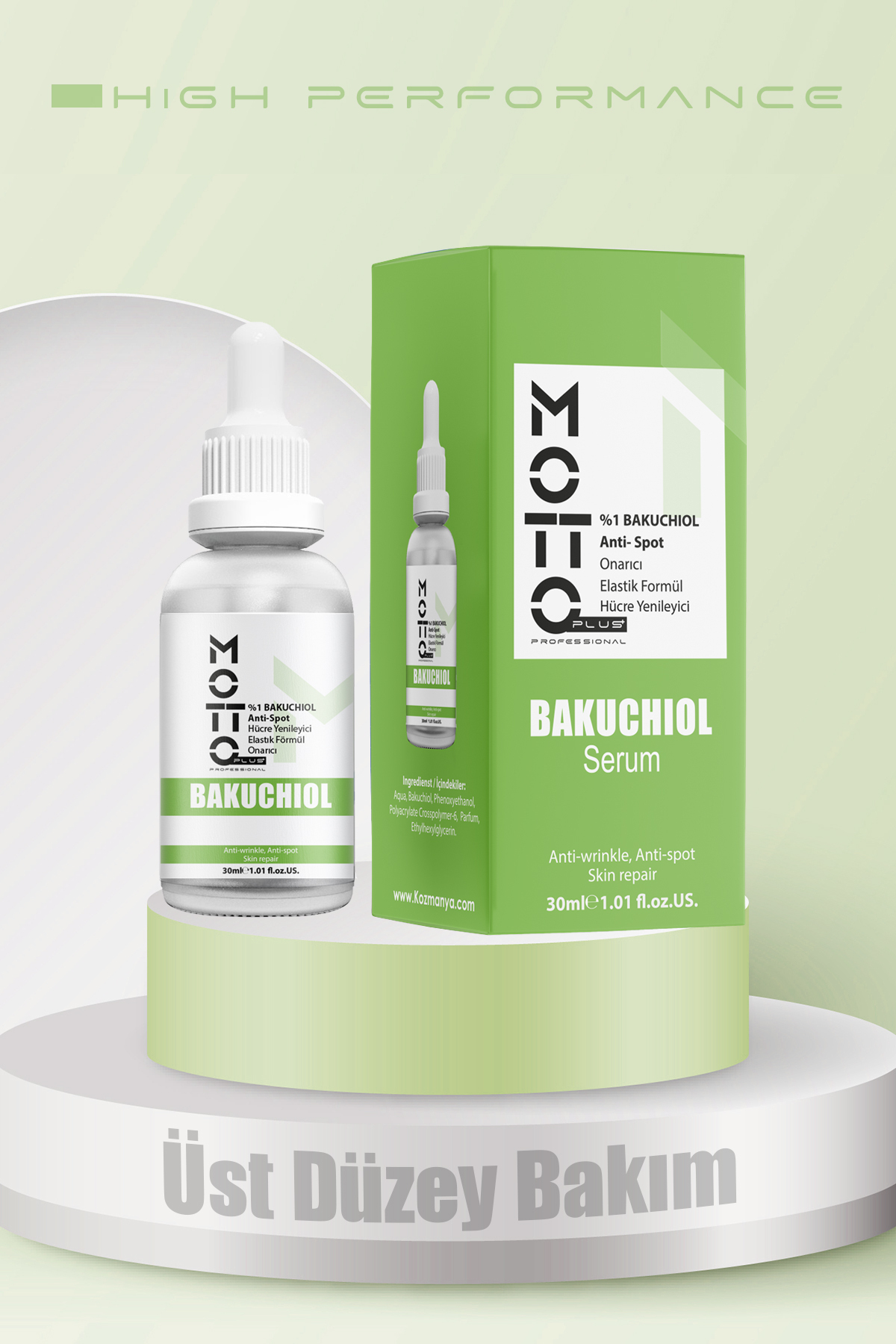 %1 BAKUCHIOL Elastik Formül Üst Düzey Peeling Onarıcı Bakım Serumu 30ml — 8682704292329 — تصویر 3 از 3