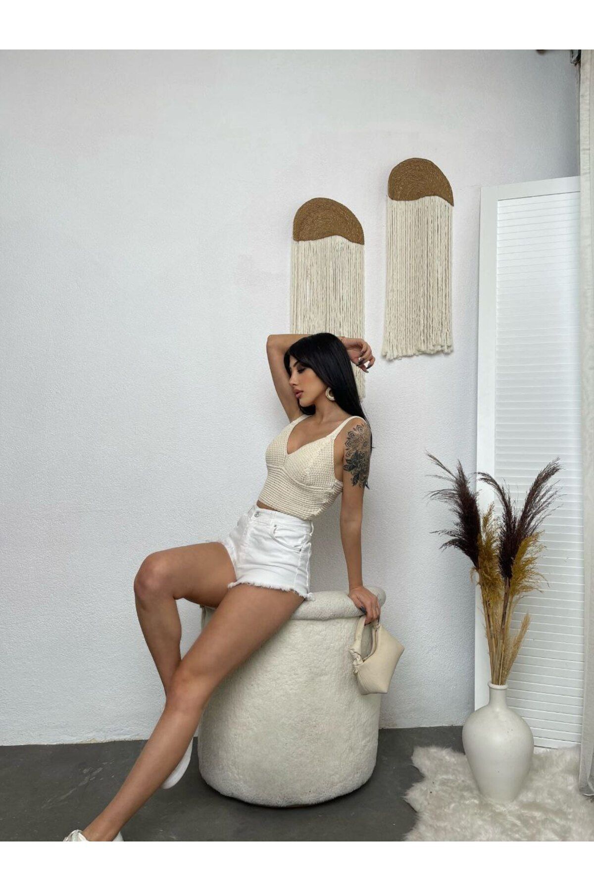 KENZA'A TRİKO  Kadın Askılı Triko Büstiyer - Görsel 2