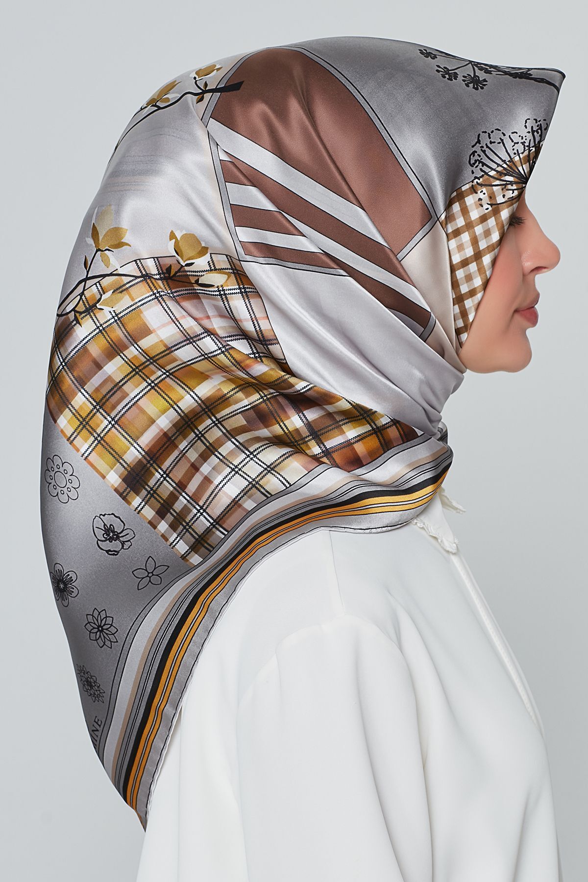 روسری زنانه آرمینه | E20YA8303D03 Armine - Image 3