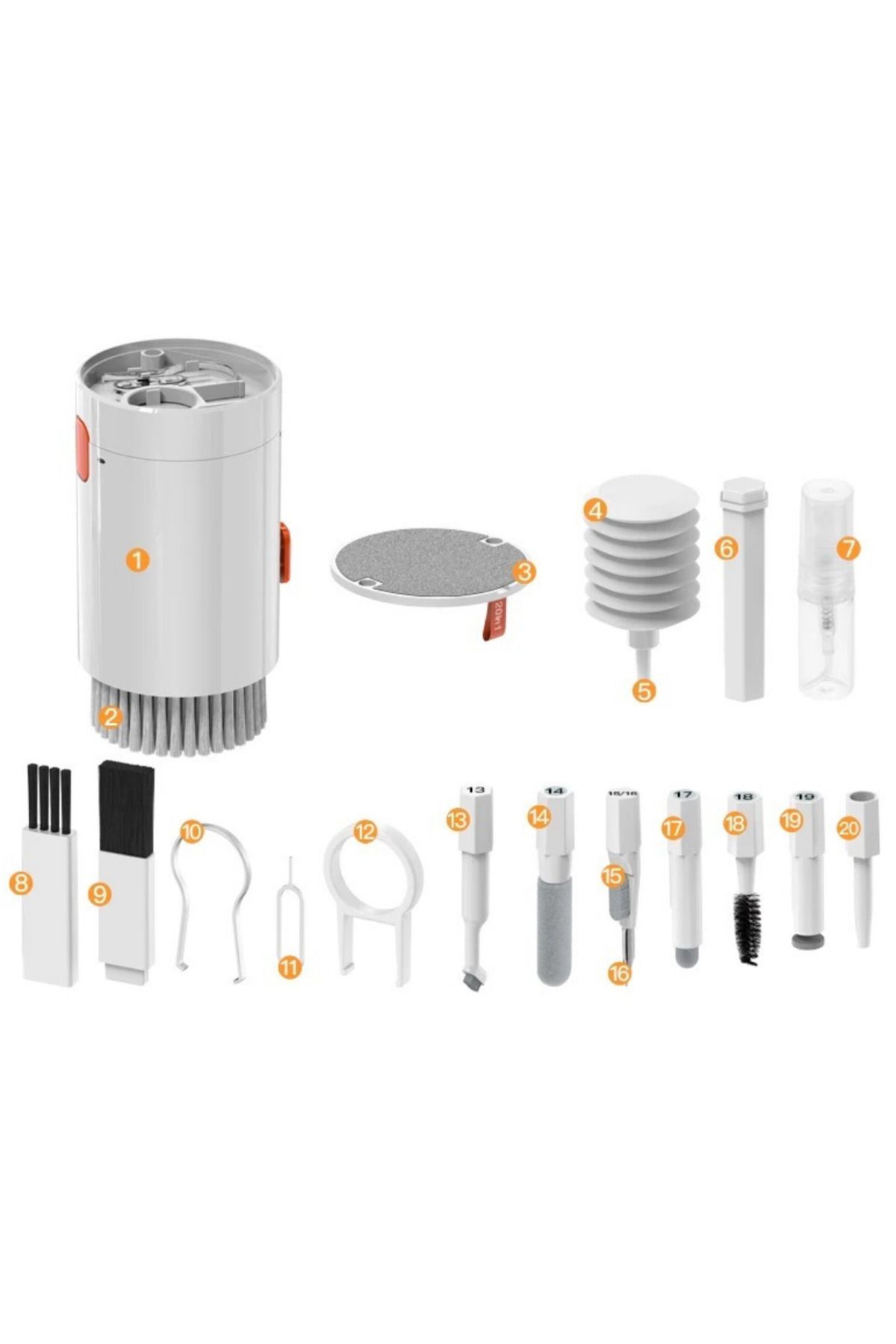 HEJARON-WereWolf 20 In 1 Cleaning Kit Electronic Device Cleaning Set Multi-Functional Cleaning Set 2