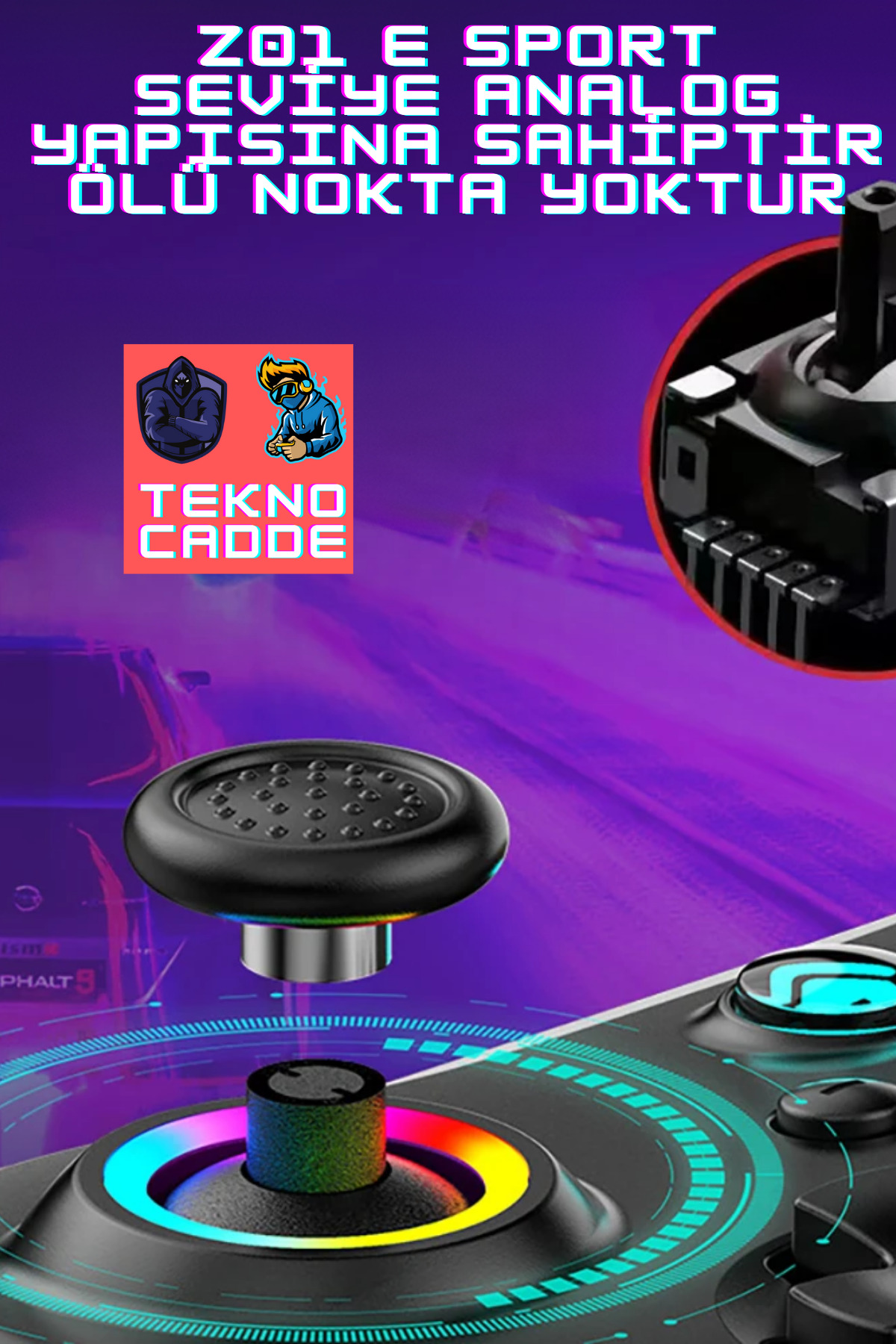Z01 PC/IOS/PS4/PS3/Switch/ANDROID Telefon Tablet Titreşimli RGB Bluetooth Joystick Gamepad 8