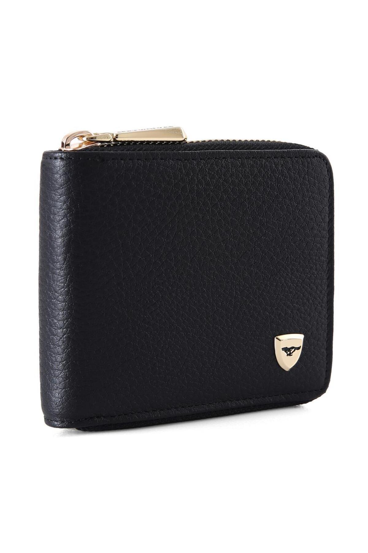 Victoria Italian Genuine Leather Gold Premium Hand Made Zippered Women Wallet - Women Card Holder