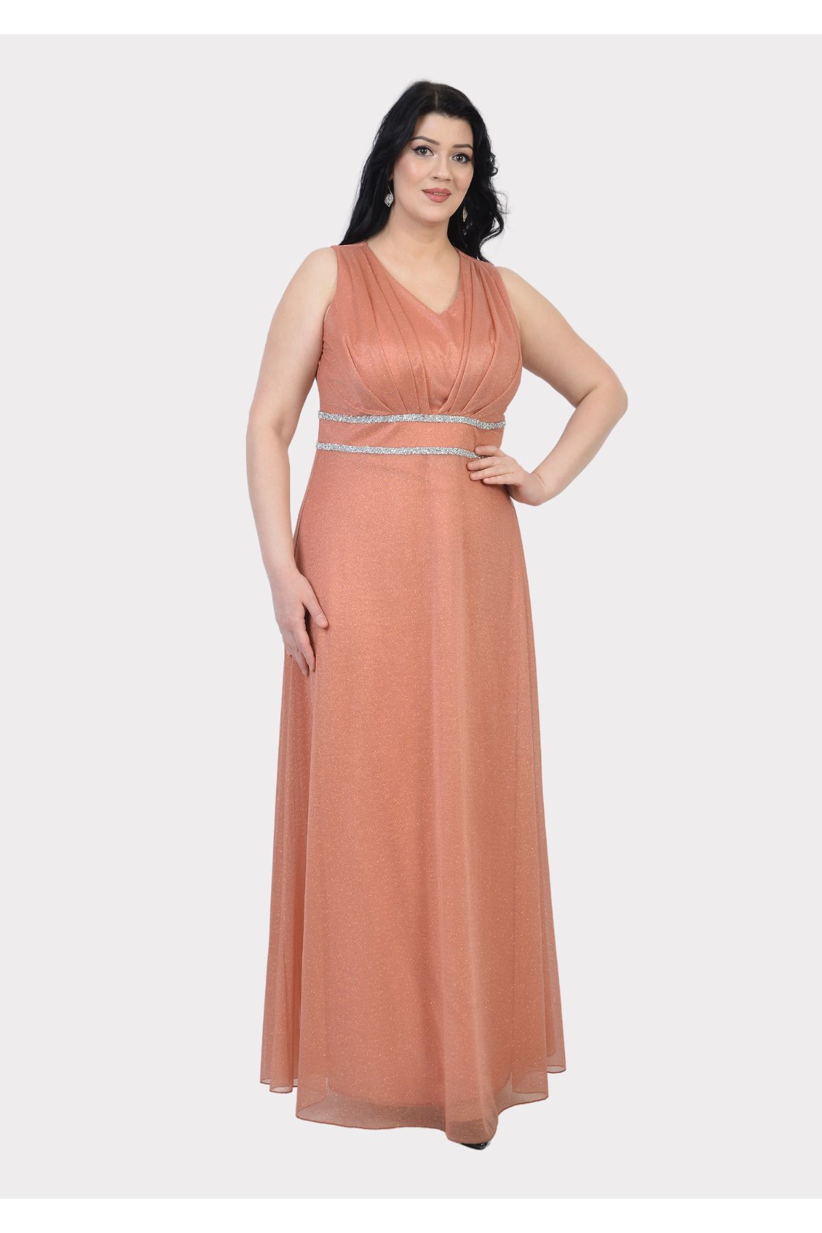 Coral dress plus size top
