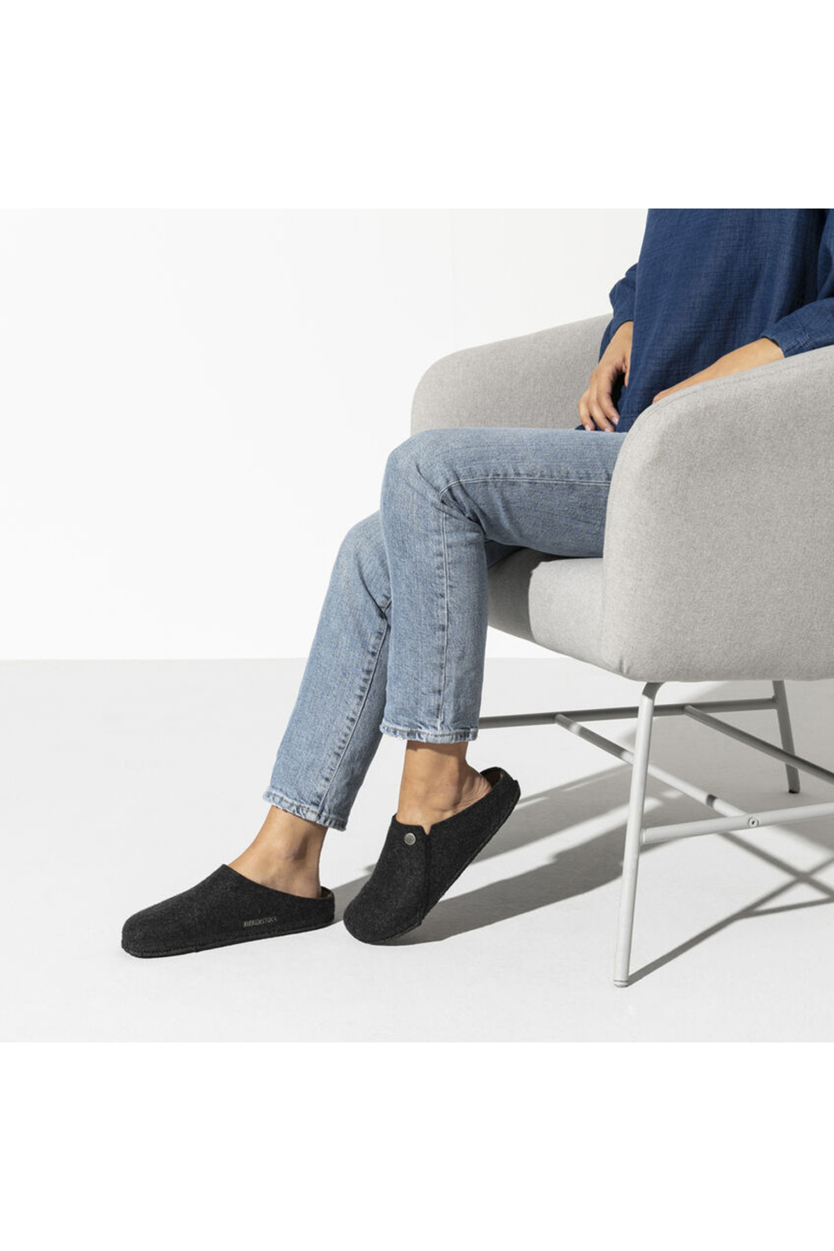 دمپایی بیرکن استاک زنانه  قهوه ای اسپرت راسته      لباس خانگی | Birkenstock 1014932 DE - تصویر 7
