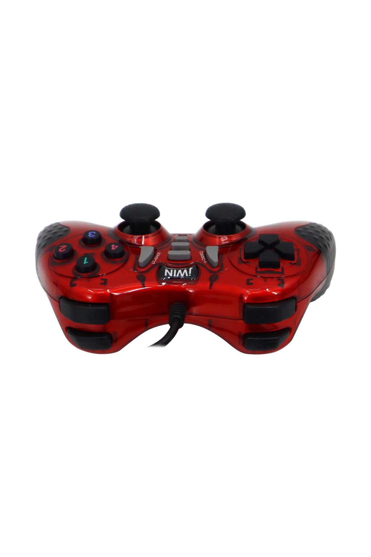 Usb-1245 Pc Gamepad Bilgisayar Oyun Kolu - Kırmızı 2