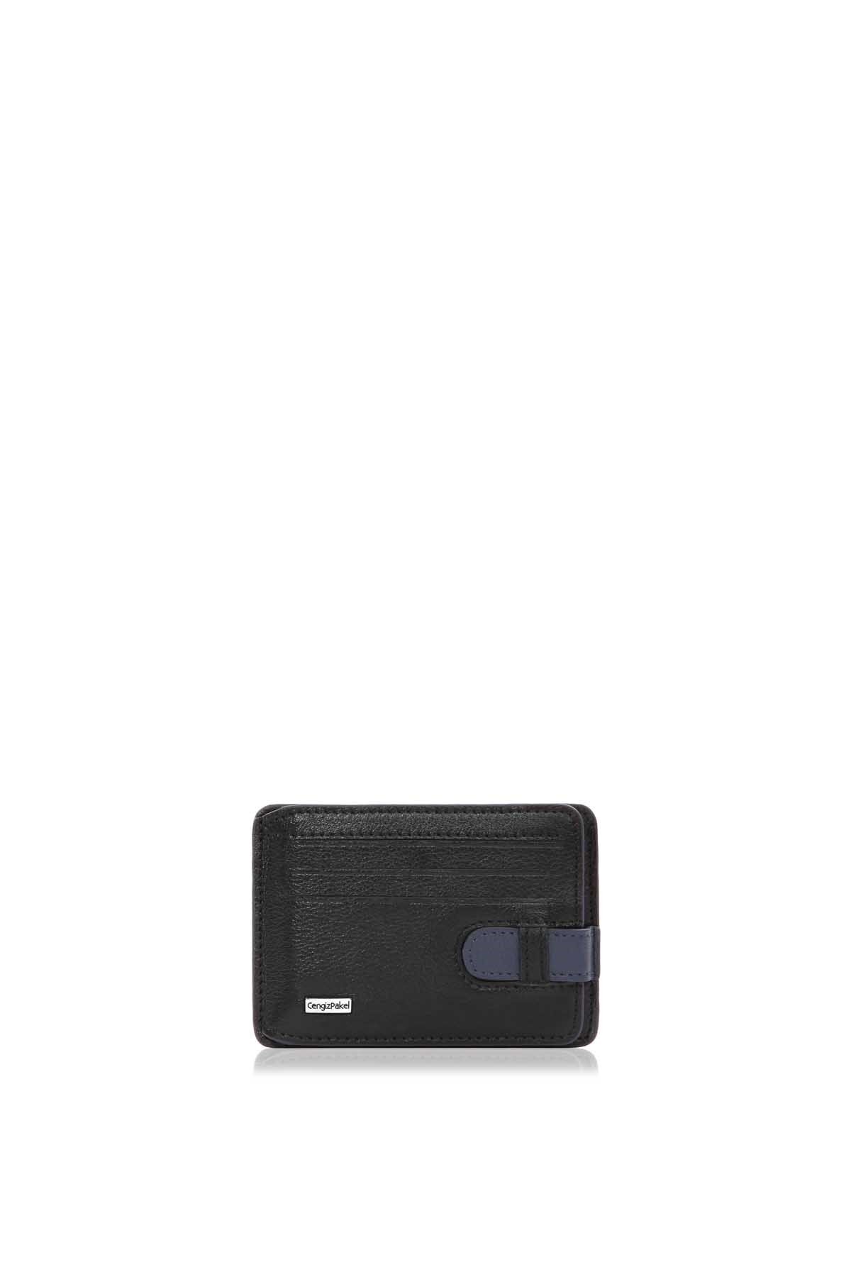 Cengiz Pakel Genuine Leather Card Holder 2404-black-parlement