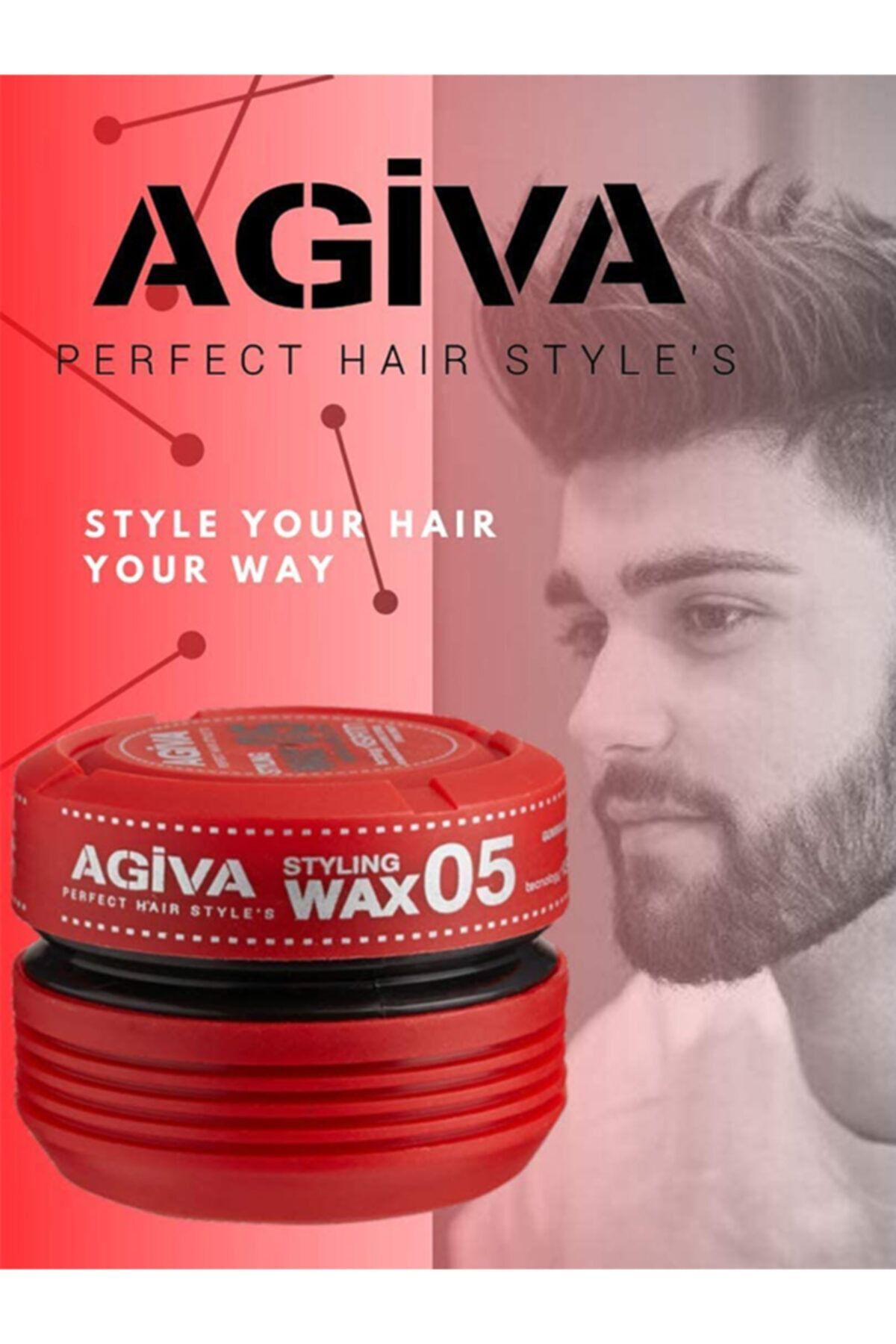 Agiva Saç Şekillendirici Wax 05 Güçlü Etki 175 Ml — 98414786441 — تصویر 3 از 3