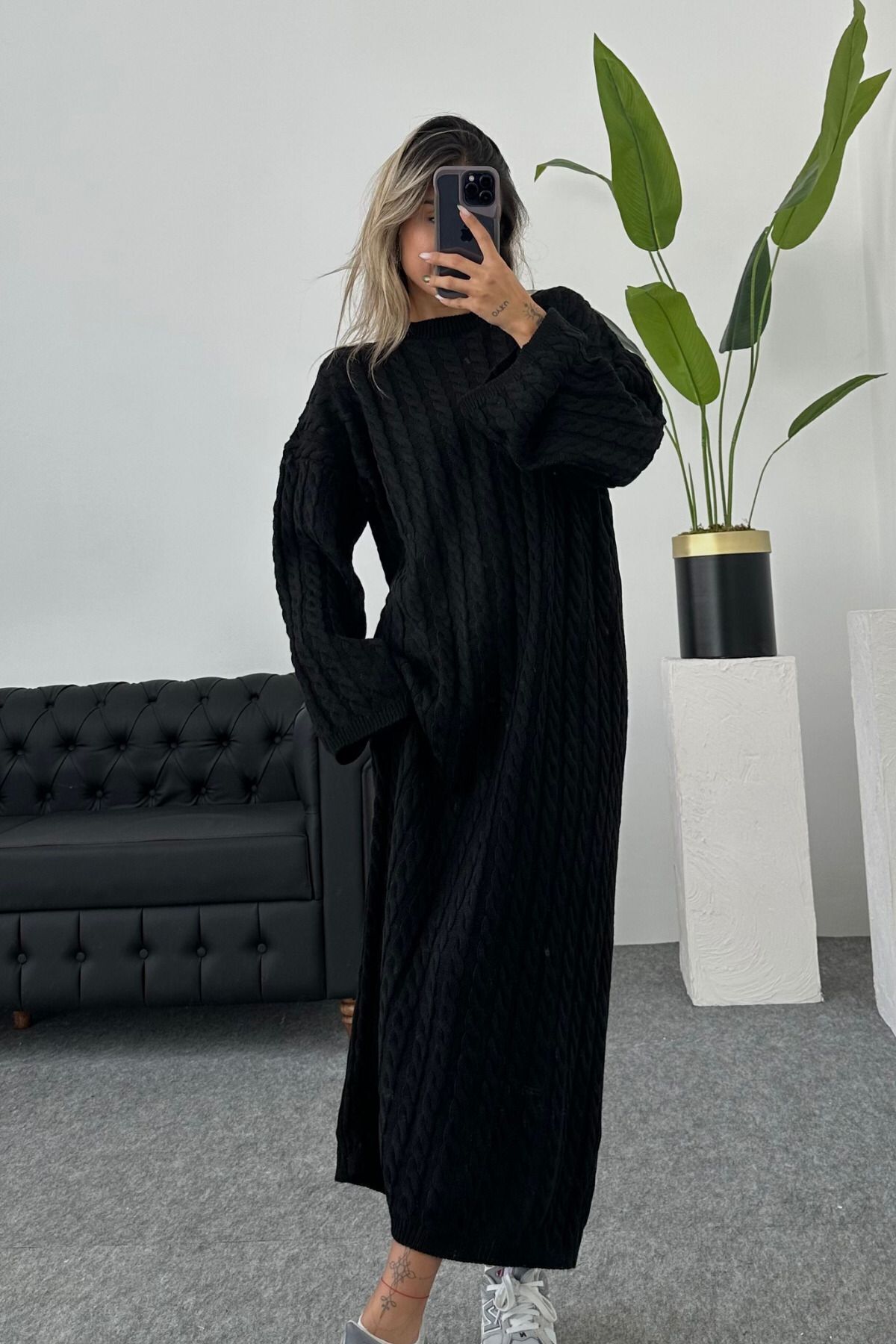 model triko elbise