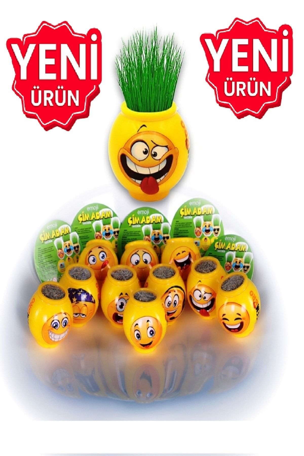 Emoji 40 Adet Öğrenciye Hediye 1 Yaş Doğüm Günü Hediyesi Li Çim Adam Okul Öncesi Etkinlik fotoğrafı 3 (önizleme)