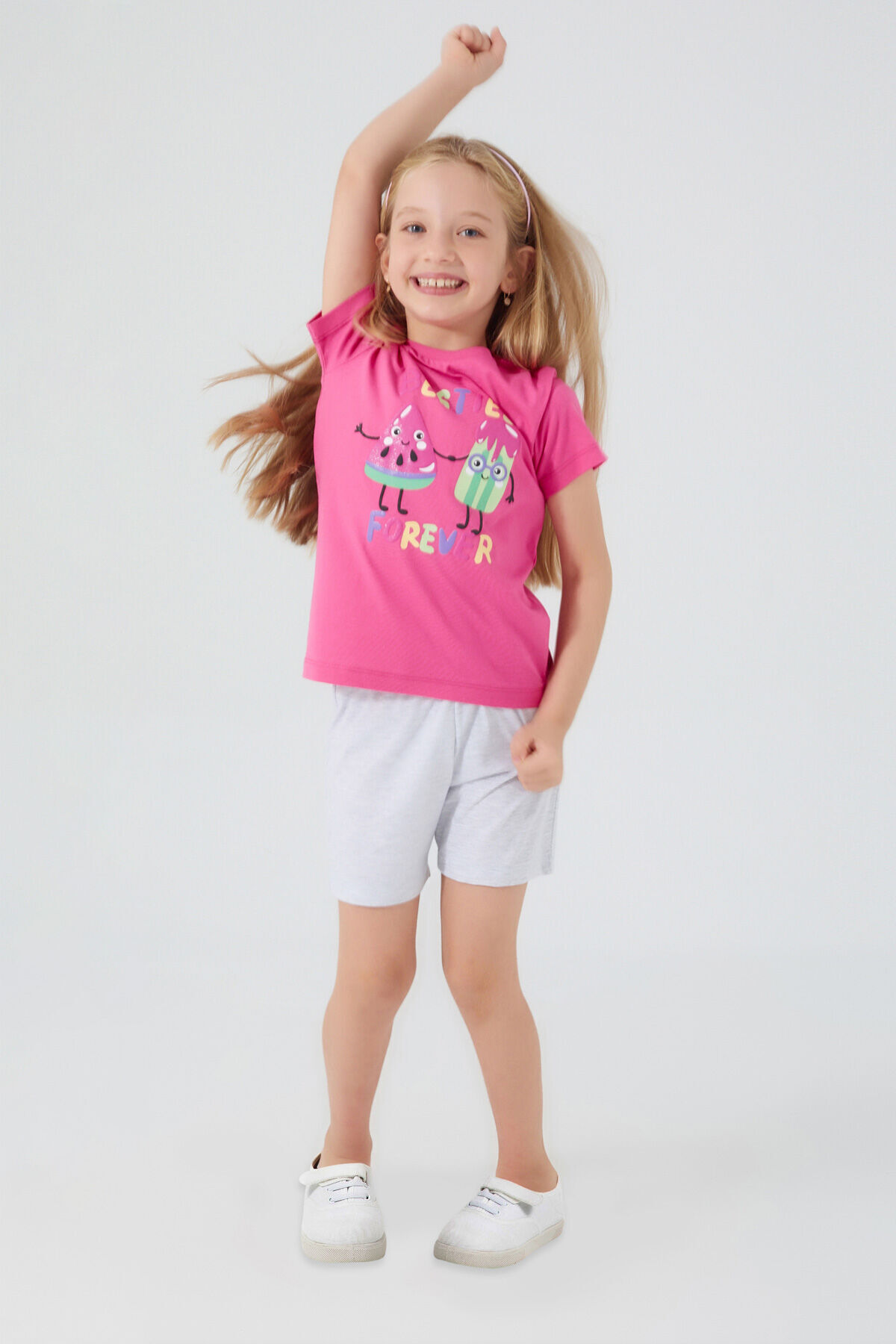 ROLY POLY-Rolypoly Besties Forever - Light Fuchsia Girls' Shorts Set 2