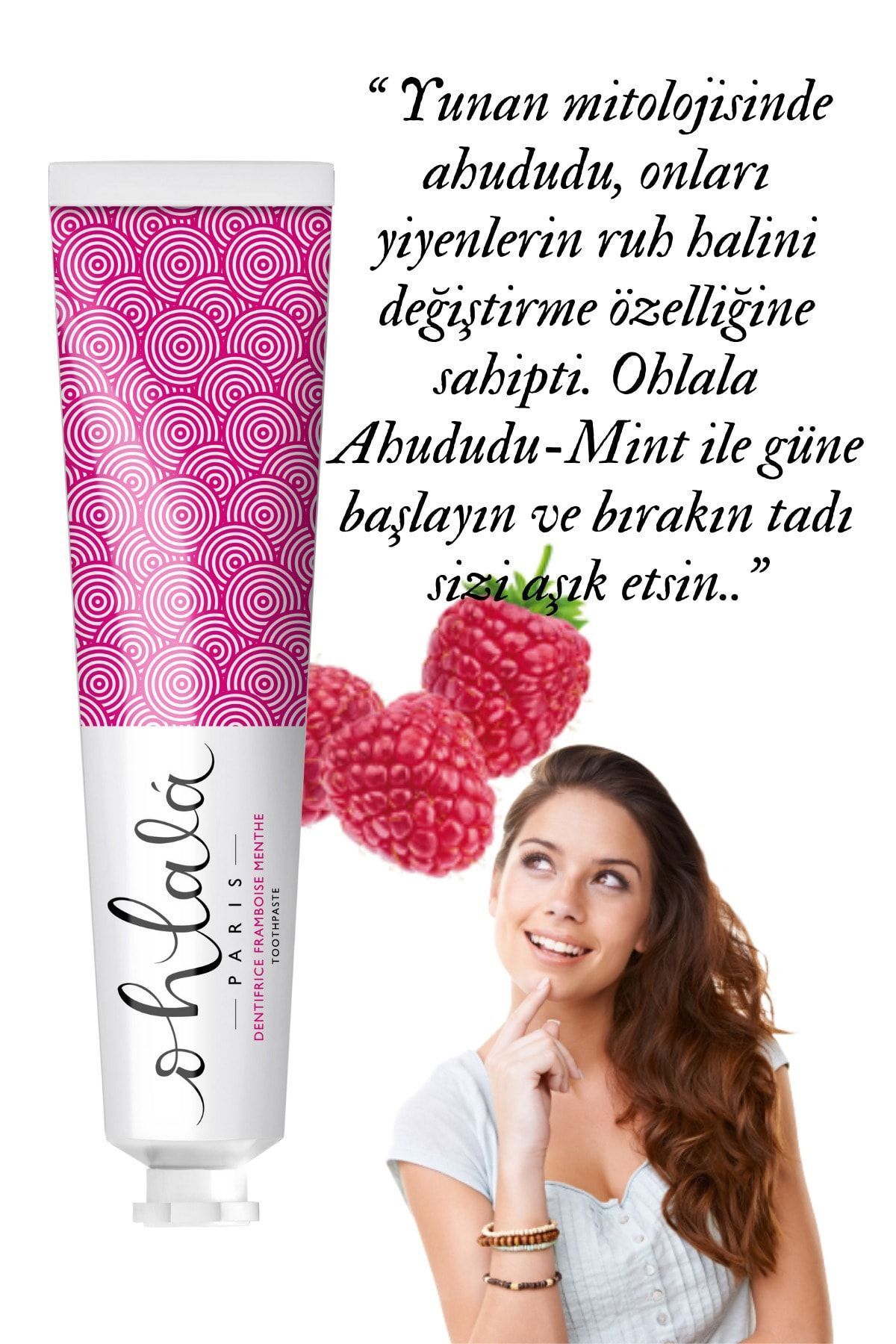 OHLALA-Raspberry Mint (Raspberry-Mint) Toothpaste 75ml 4