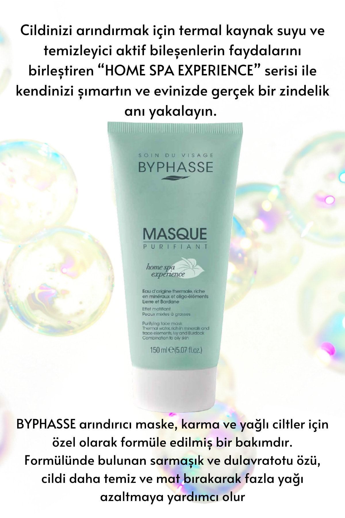 BYPHASSE-Cleansing and Purifying Mask Combination and Oily Skin 150ml 2