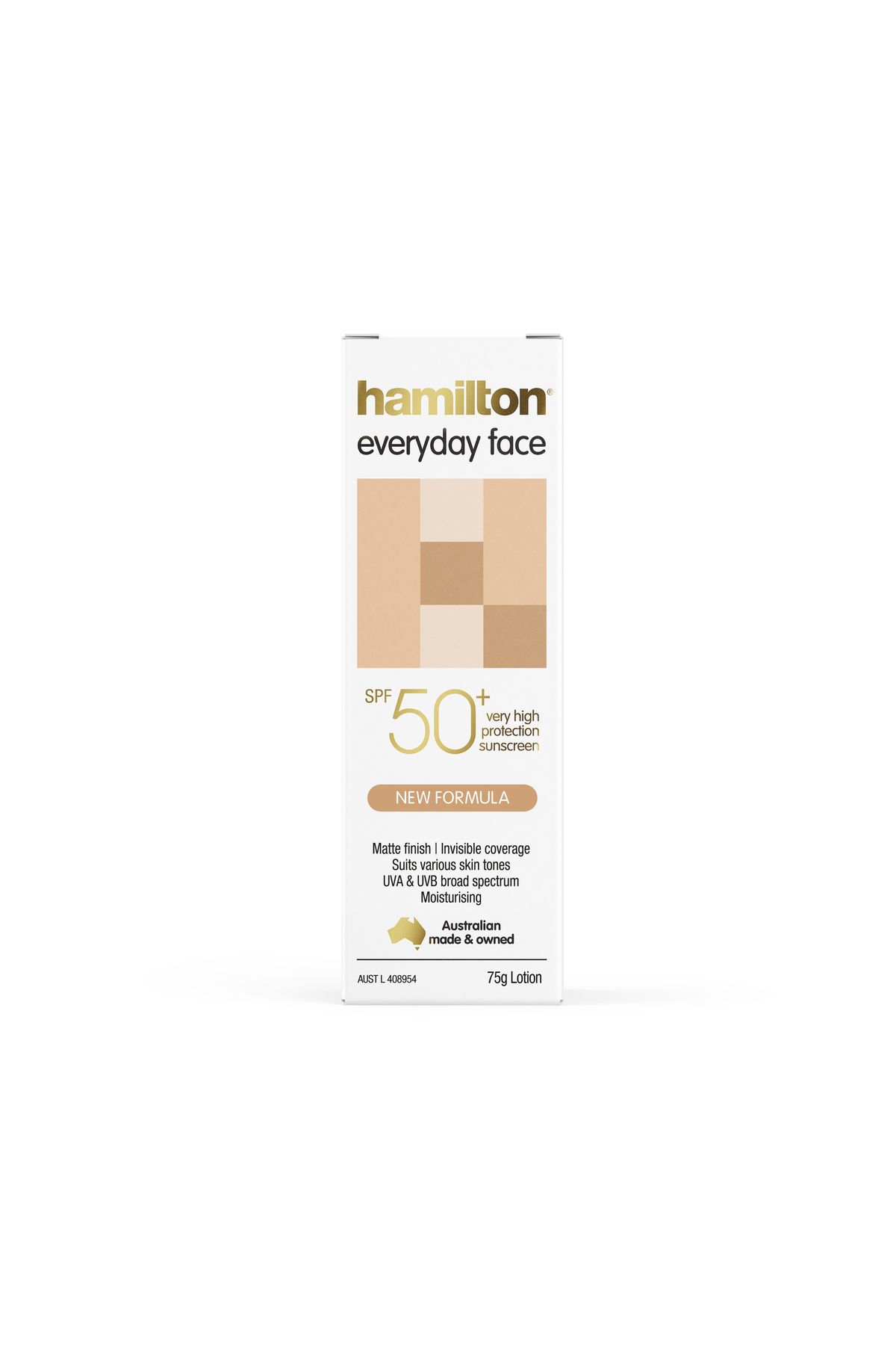 لوسیون ضد آفتاب صورت روزانه Hamilton Face Spf50 - 75 گرمی Lotis