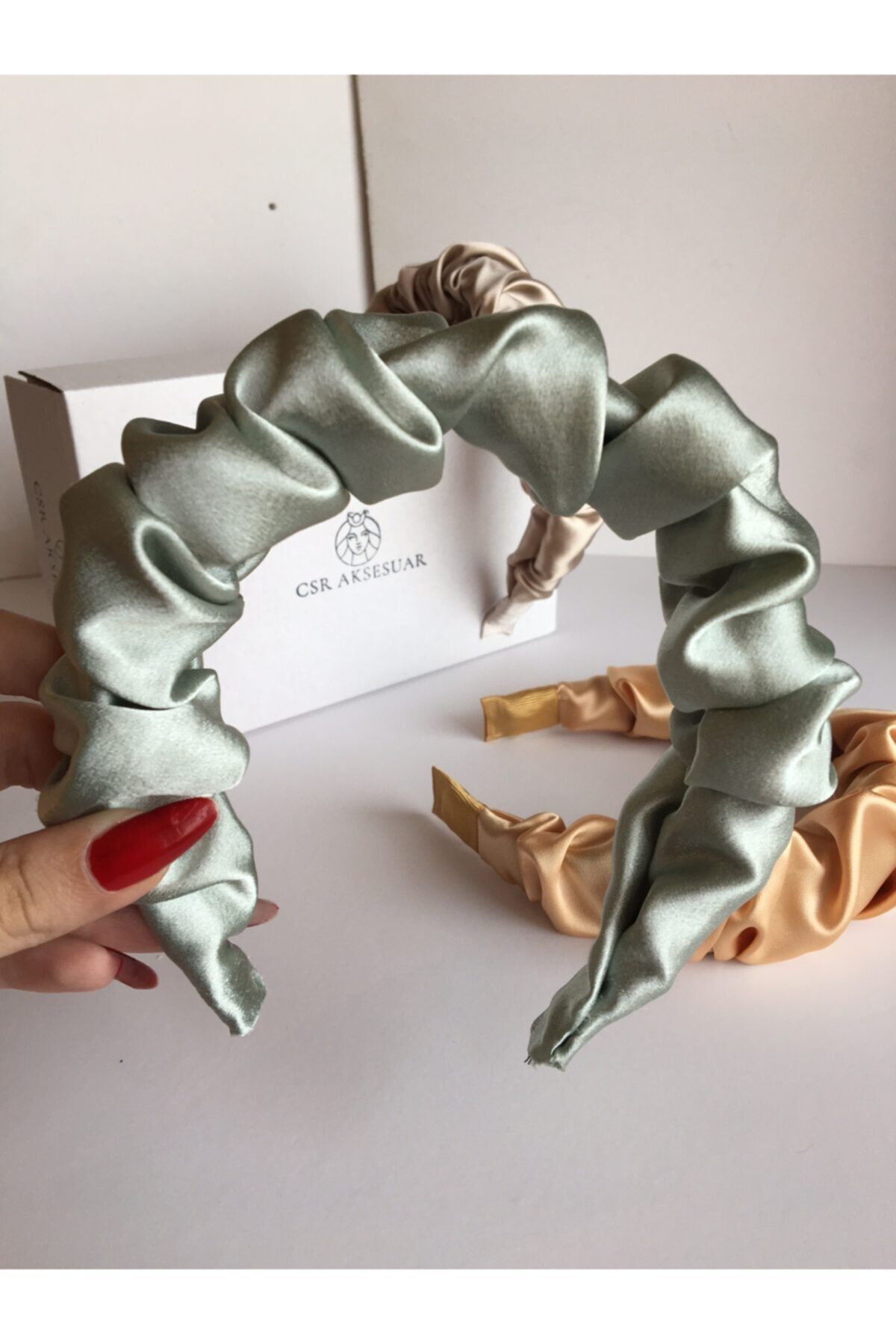 CSR AKSESUAR-Set of 3 Satin Crowns 5