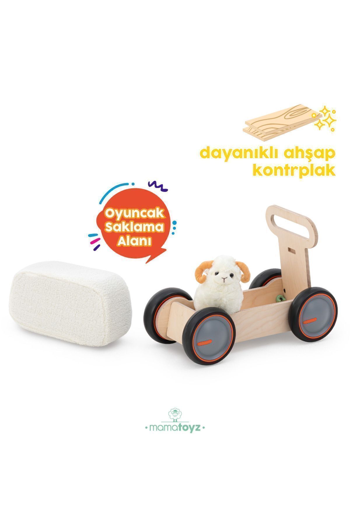 MAMATOYZ Driveme Soft Inek Figürlü | Yürüteç - Bin Sür - Oyuncak Deposu fotoğrafı 3 (önizleme)
