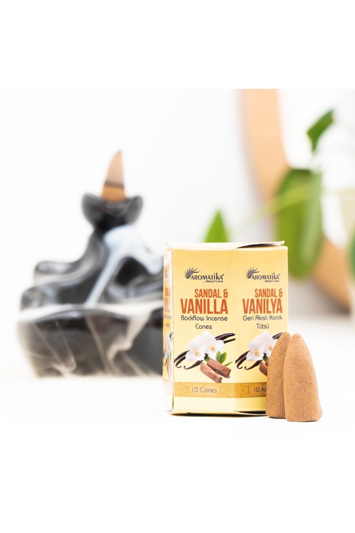 Sandalwood & Vanilla Backflow Organic Waterfall Incense (Backflow)