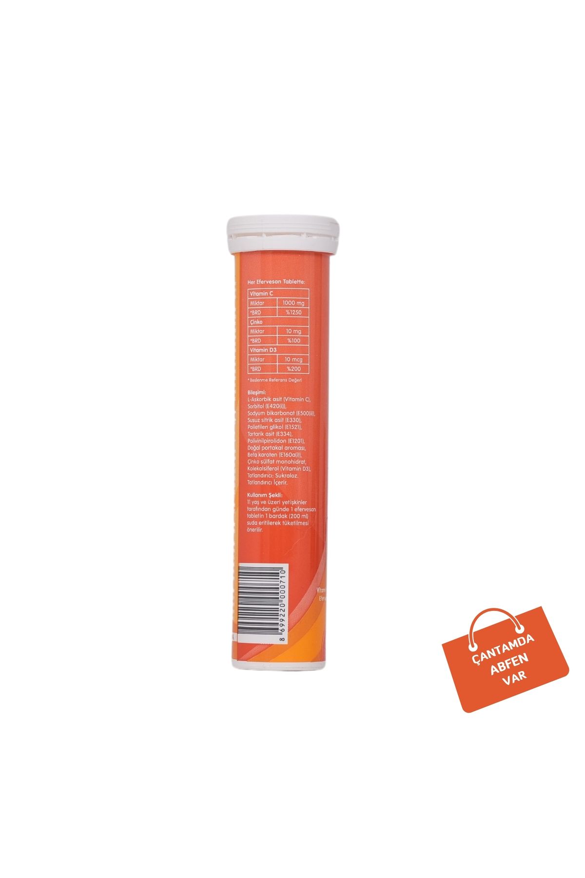 Abfen Farma-Terapex Sambucus Effervescent - 20 Tablets Containing Vitamin C, Zinc and Vitamin D3 2