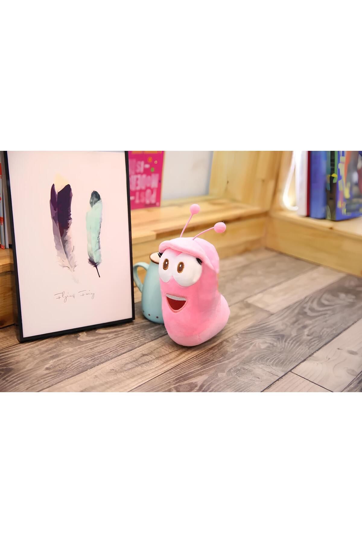 NB market 15cm Pink Larva Cartoon Plush Toy 1 Piece Trendyol