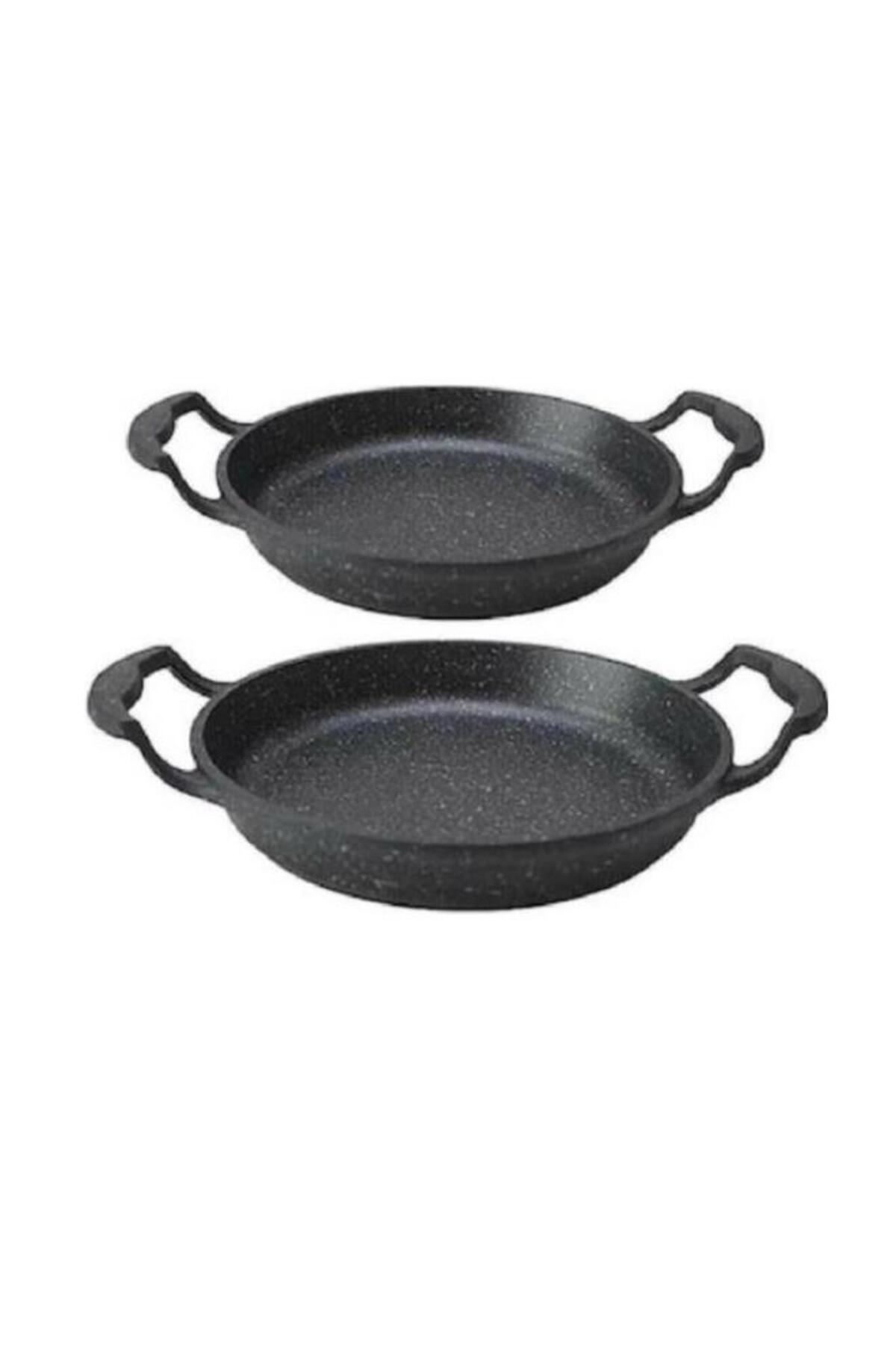 Eda Cookware Granit Döküm 2 li Kapaksız 18-20 Cm Sahan Seti