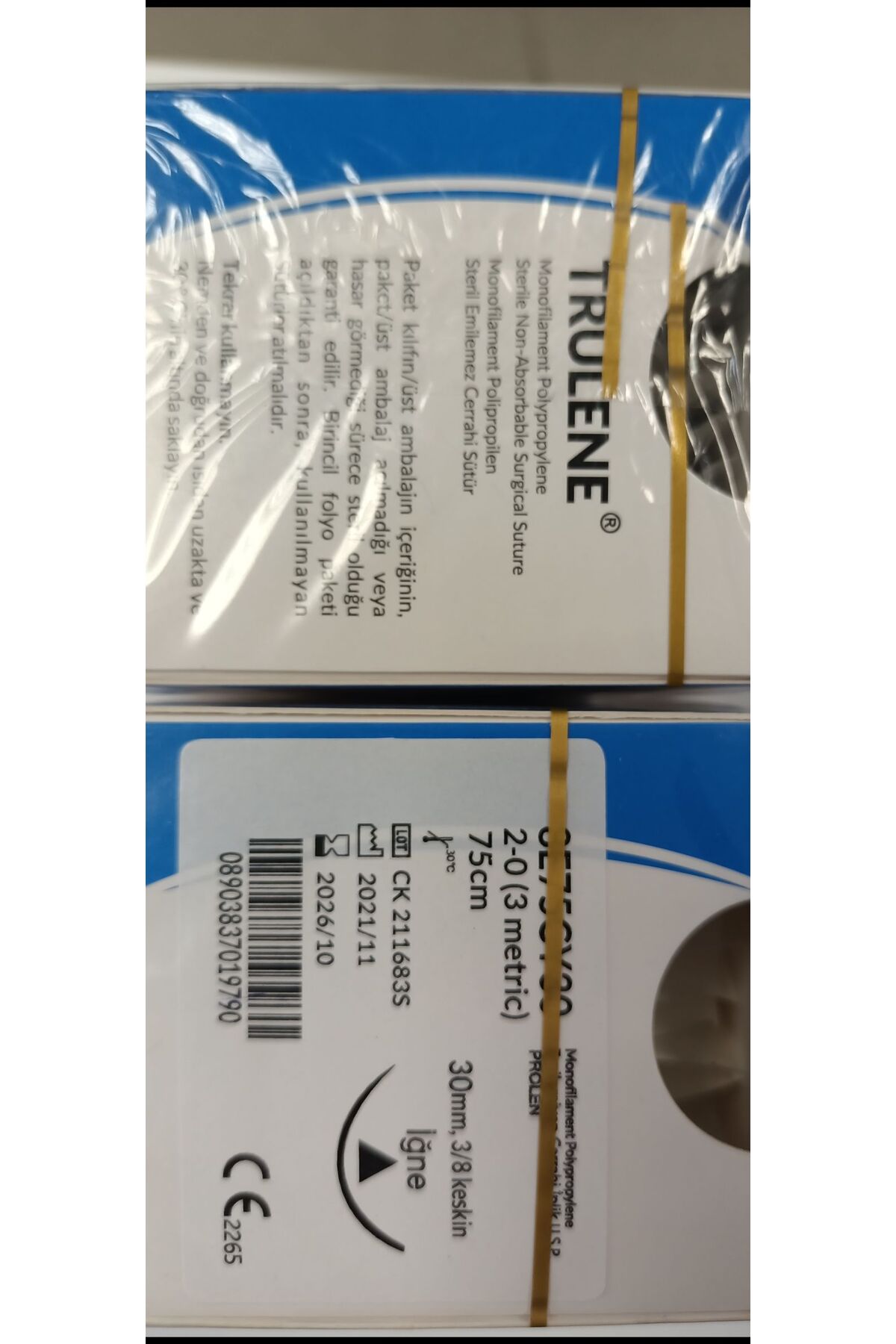 IĞNE&İPLİK 2.0 PROLEN 30mm3/8 KESKİN 1 PAKET ( 12 adet)