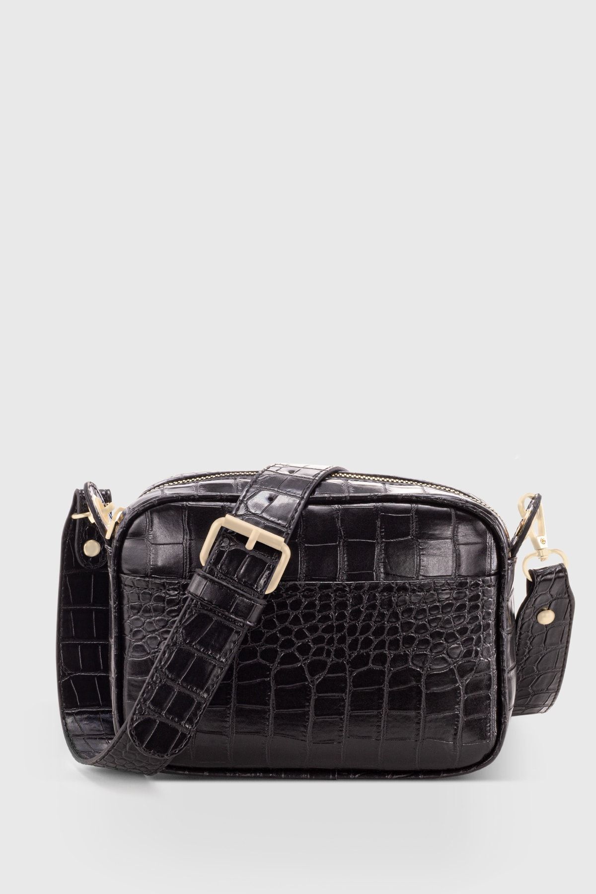 sac de crocodile en cuir noir pour femmes sac de crocodile 219