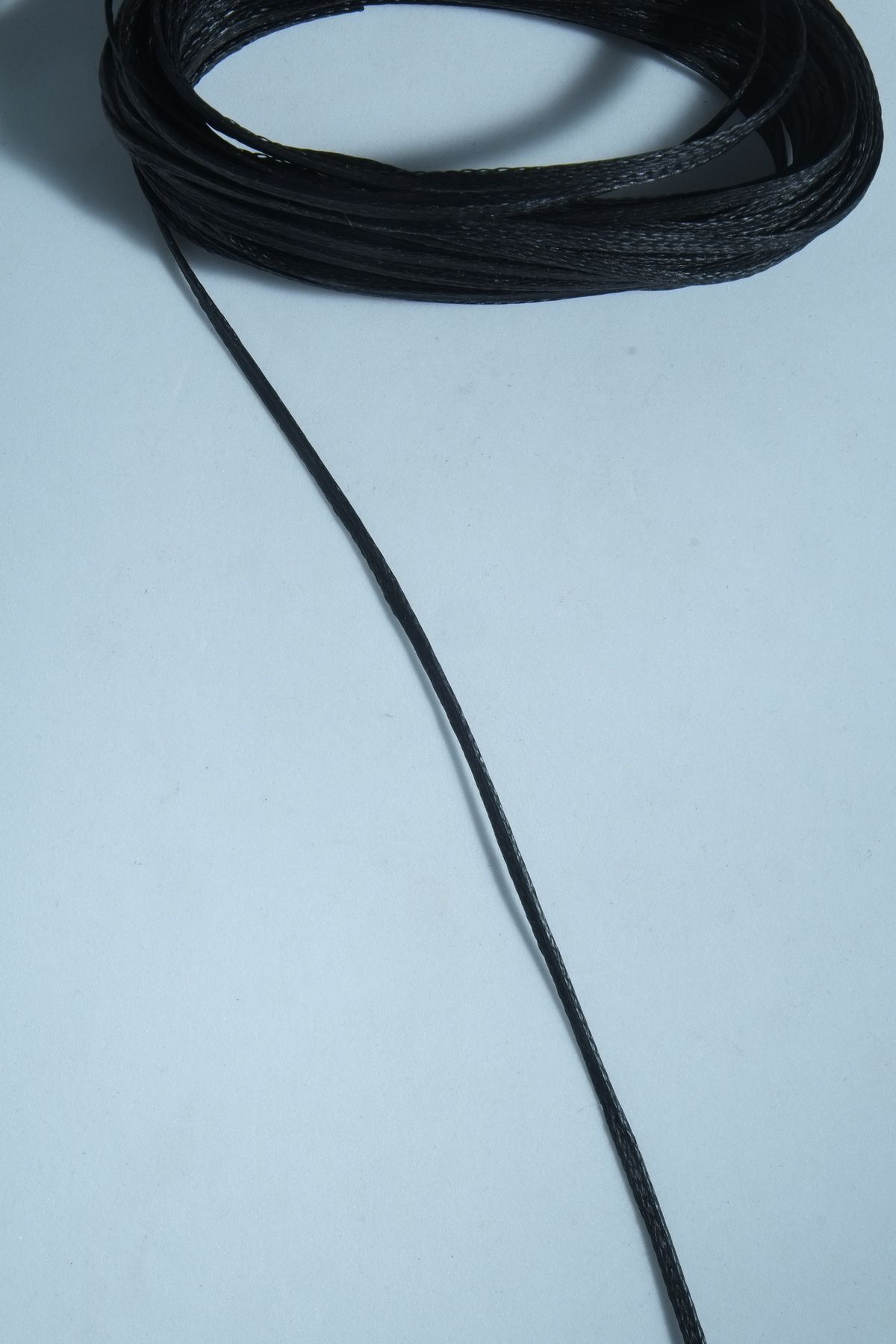 Siyah 10 Metre 2.5 Mm Yassı Mumlu Ip Saraç Ipi Kolye Ipi, Takı Tasarım Ipi, Bileklik Ipi,